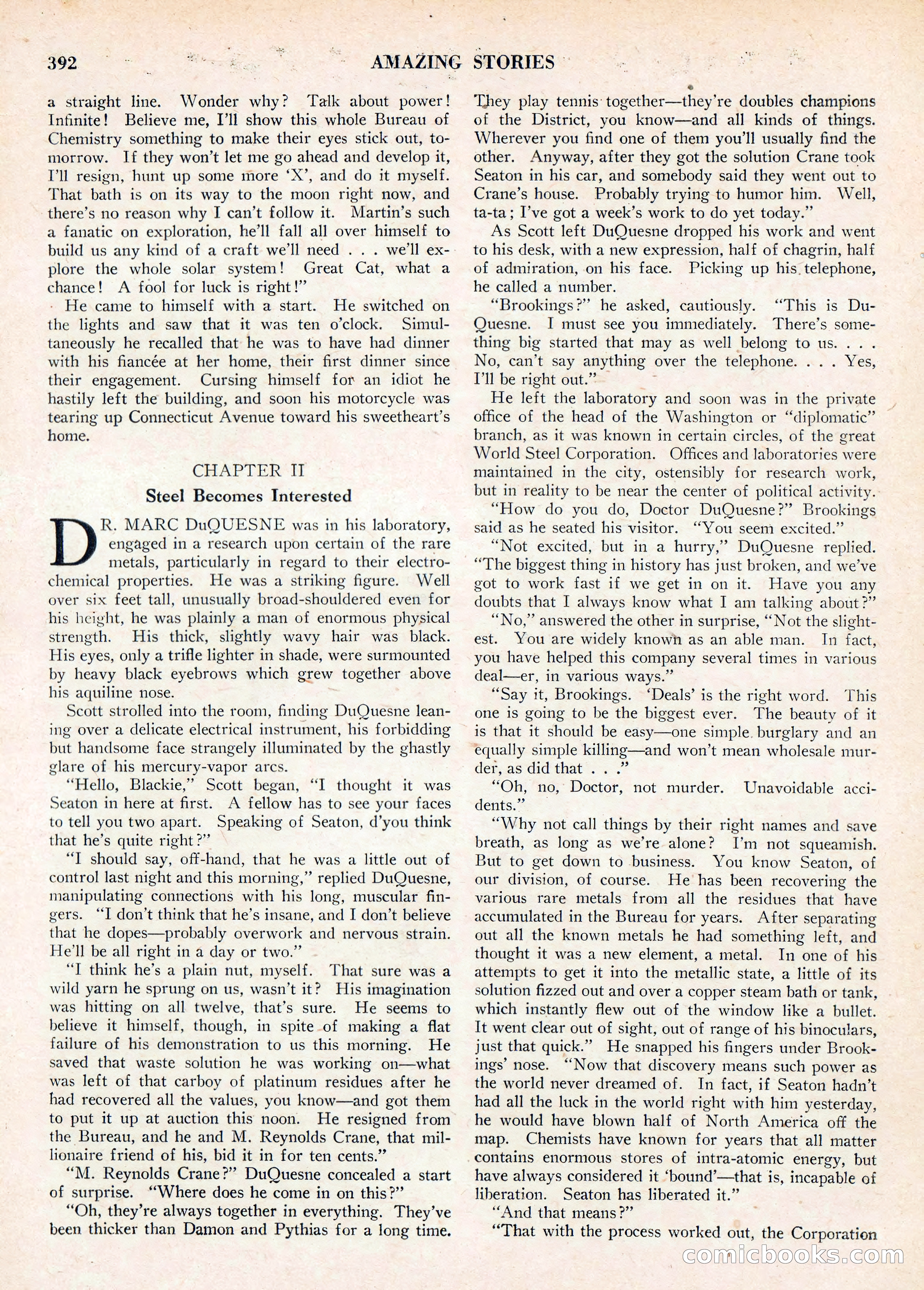 Amazing Stories, Vol. 3 No. 5 — page 10 of 100