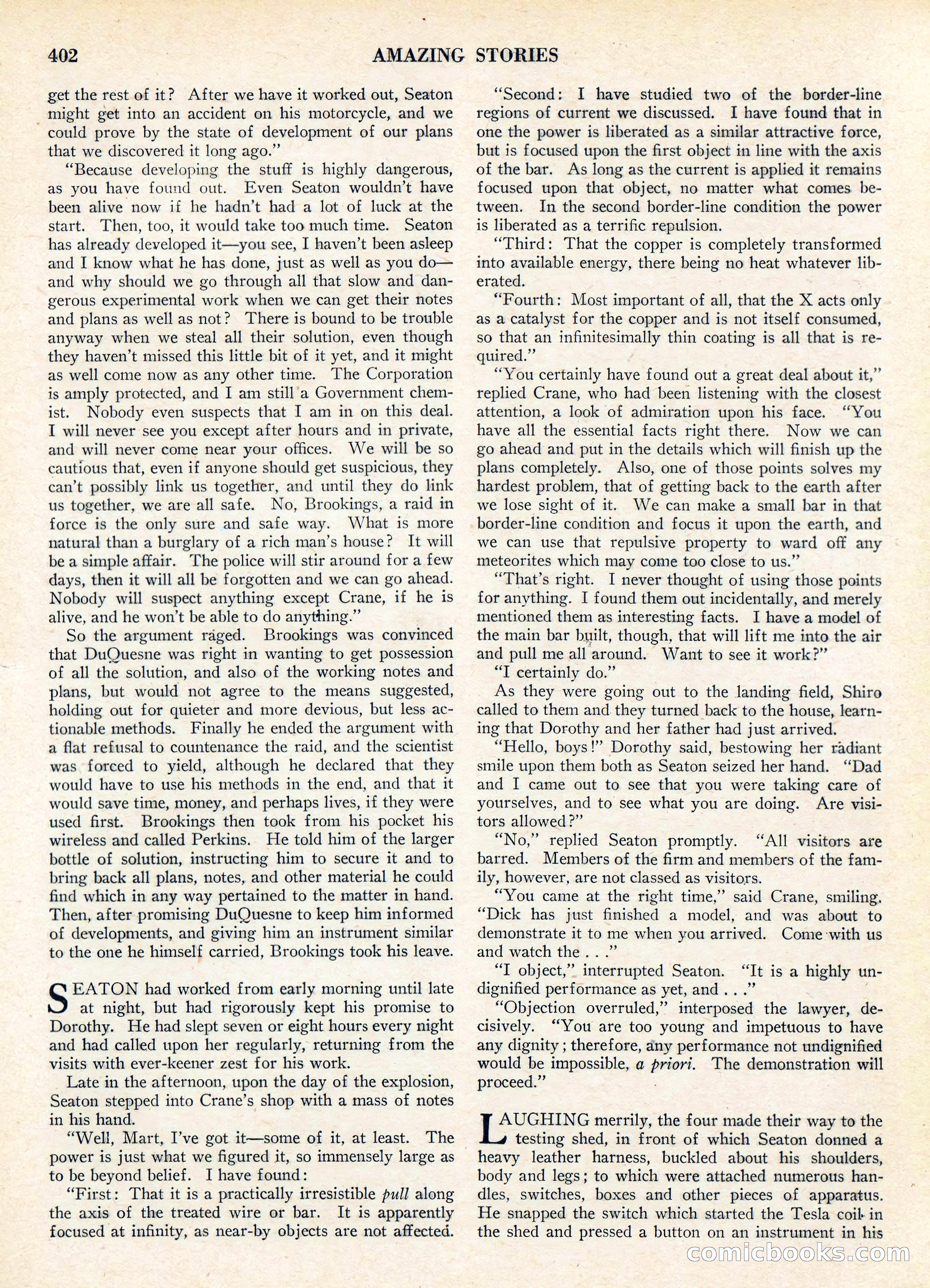 Amazing Stories, Vol. 3 No. 5 — page 20 of 100