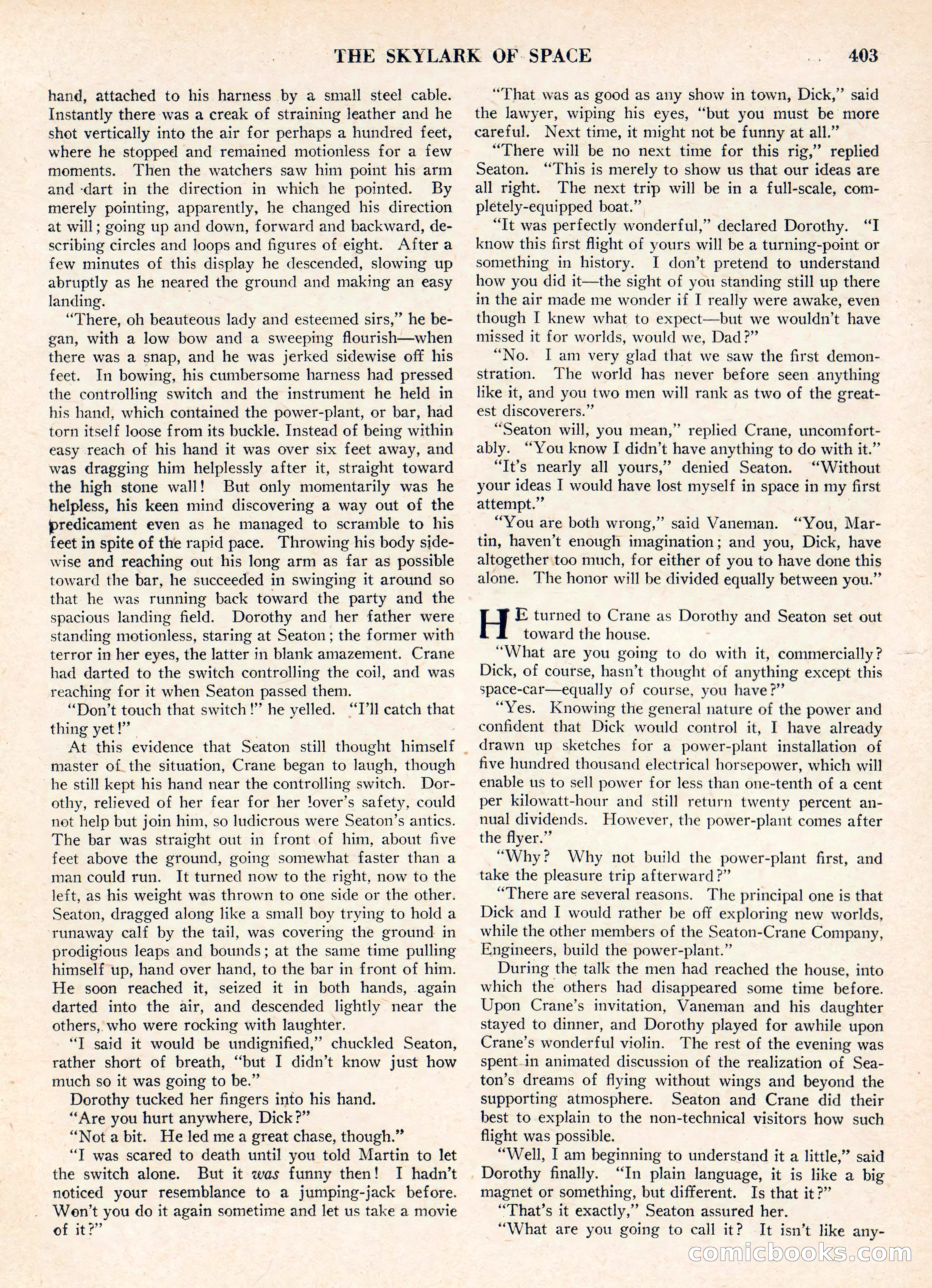 Amazing Stories, Vol. 3 No. 5 — page 21 of 100