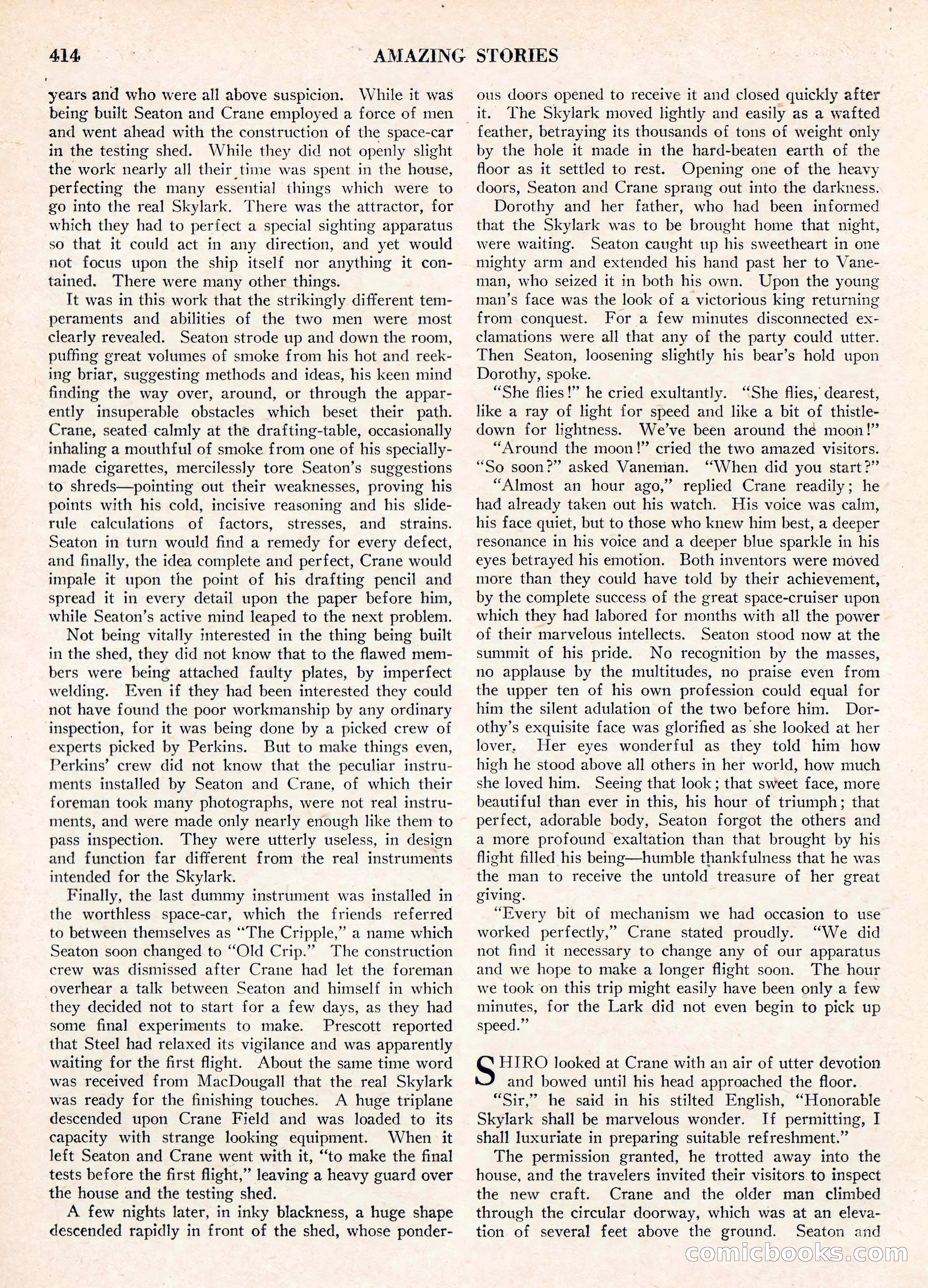 Amazing Stories, Vol. 3 No. 5 — page 32 of 100