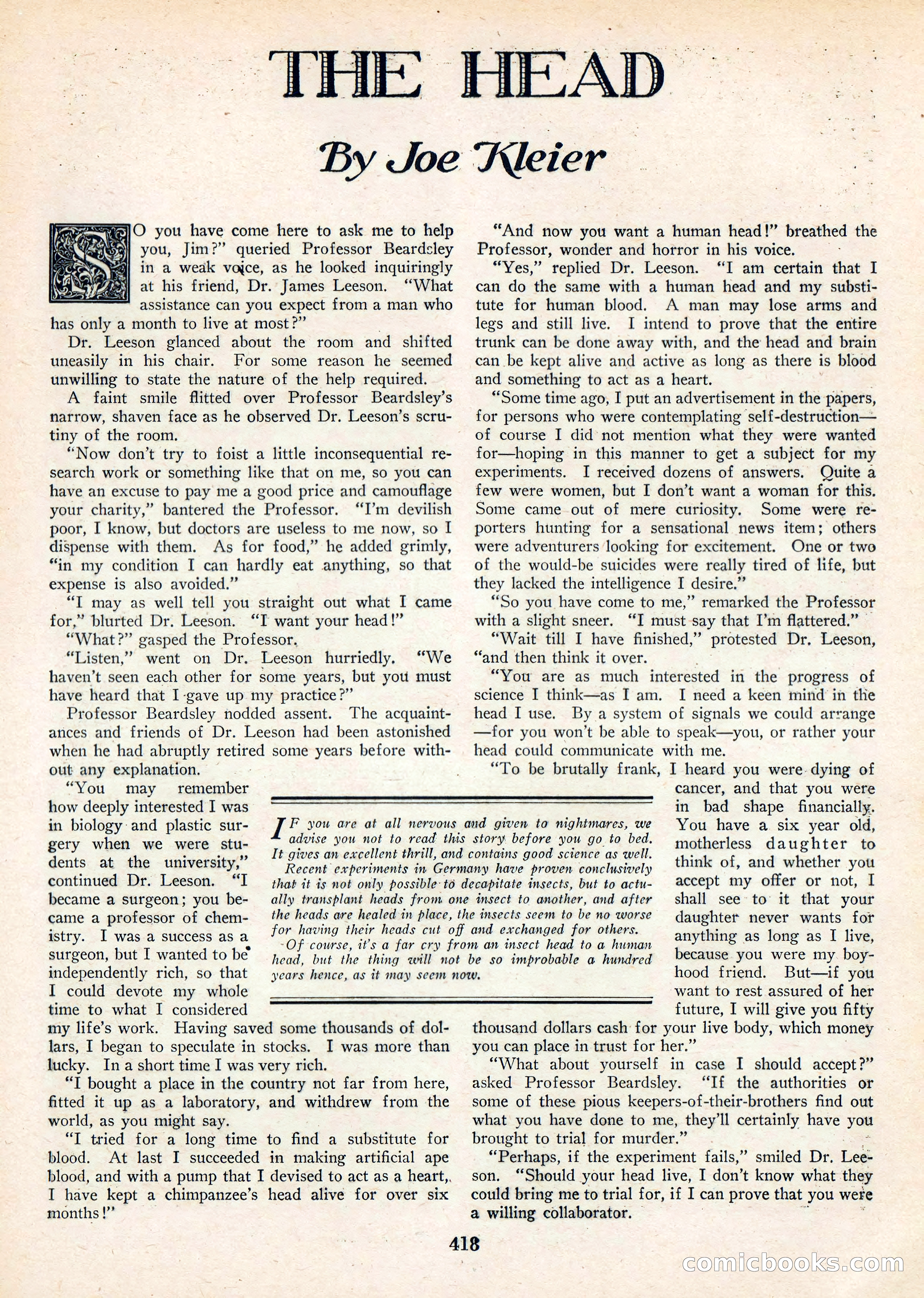 Amazing Stories, Vol. 3 No. 5 — page 36 of 100