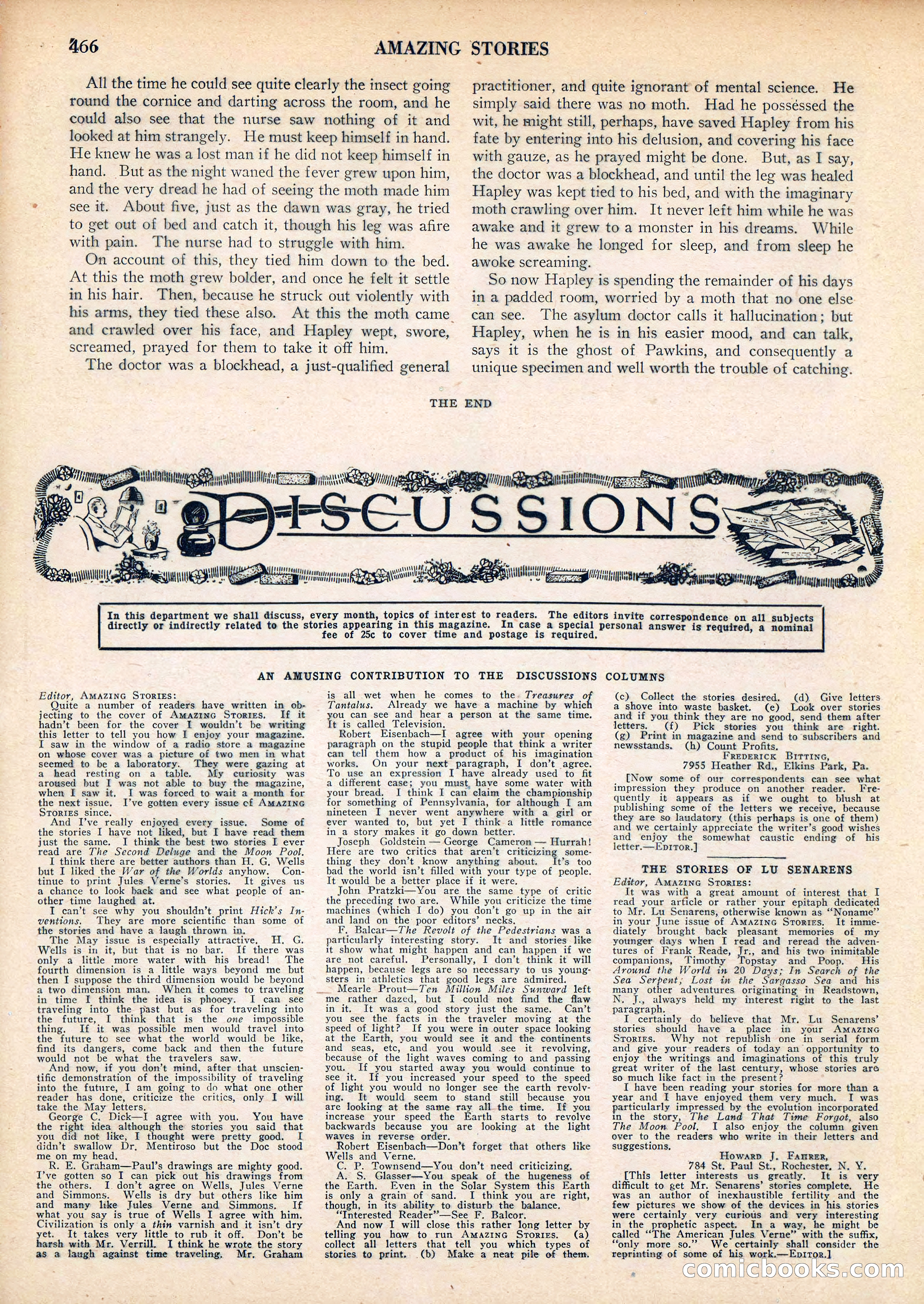 Amazing Stories, Vol. 3 No. 5 — page 84 of 100