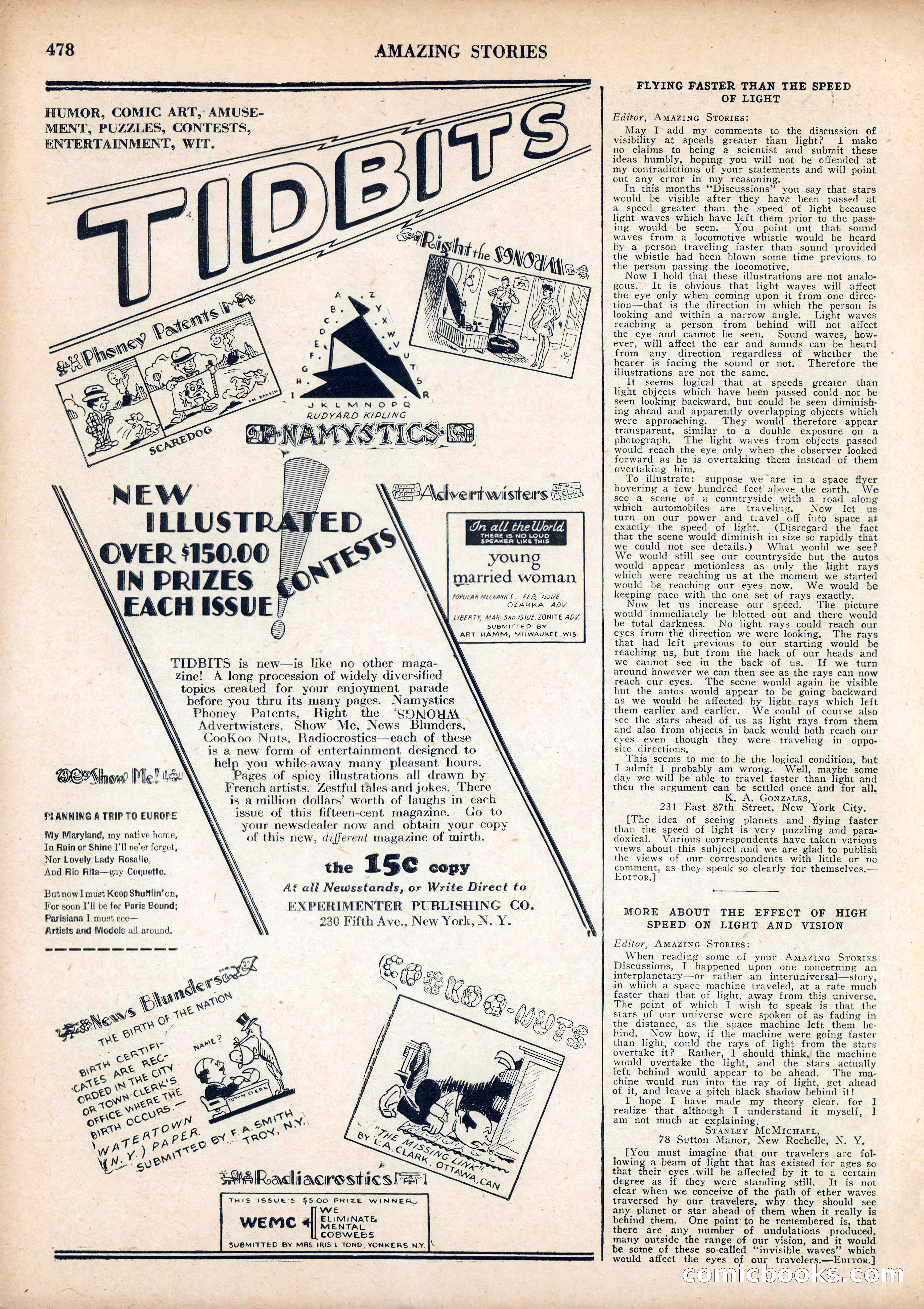 Amazing Stories, Vol. 3 No. 5 — page 96 of 100