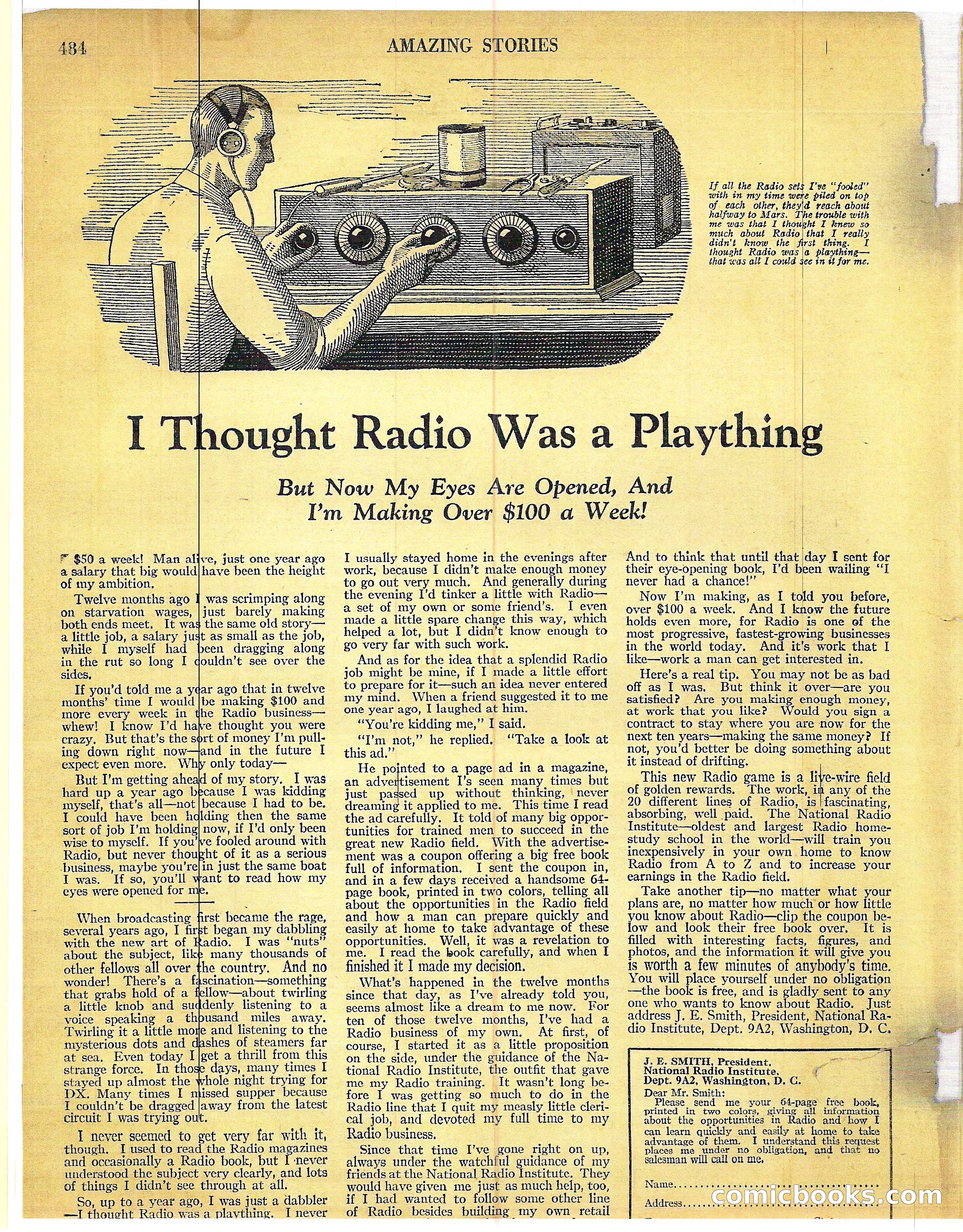 Amazing Stories, Vol. 3 No. 6 — page 5 of 99