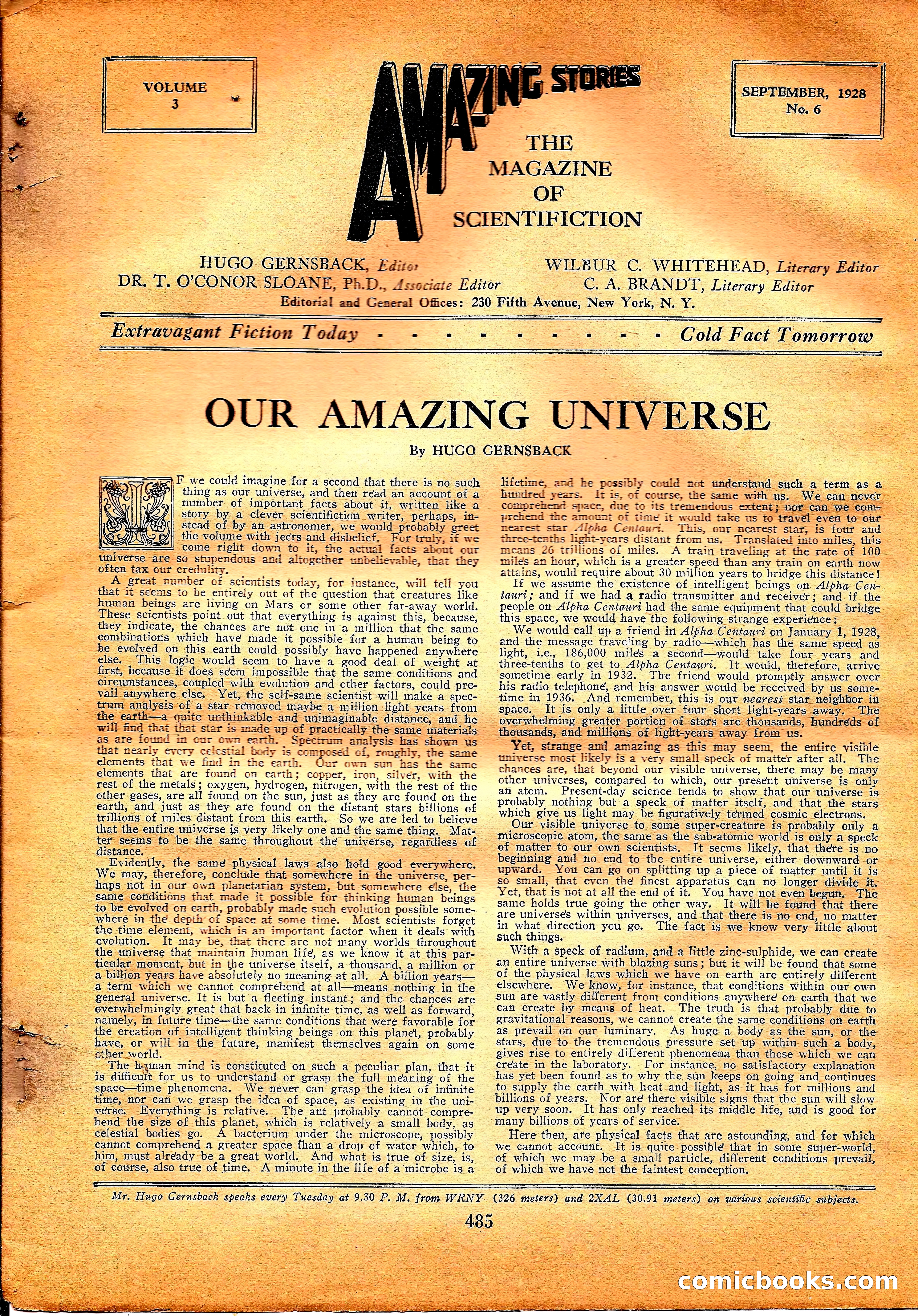Amazing Stories, Vol. 3 No. 6 — page 6 of 99