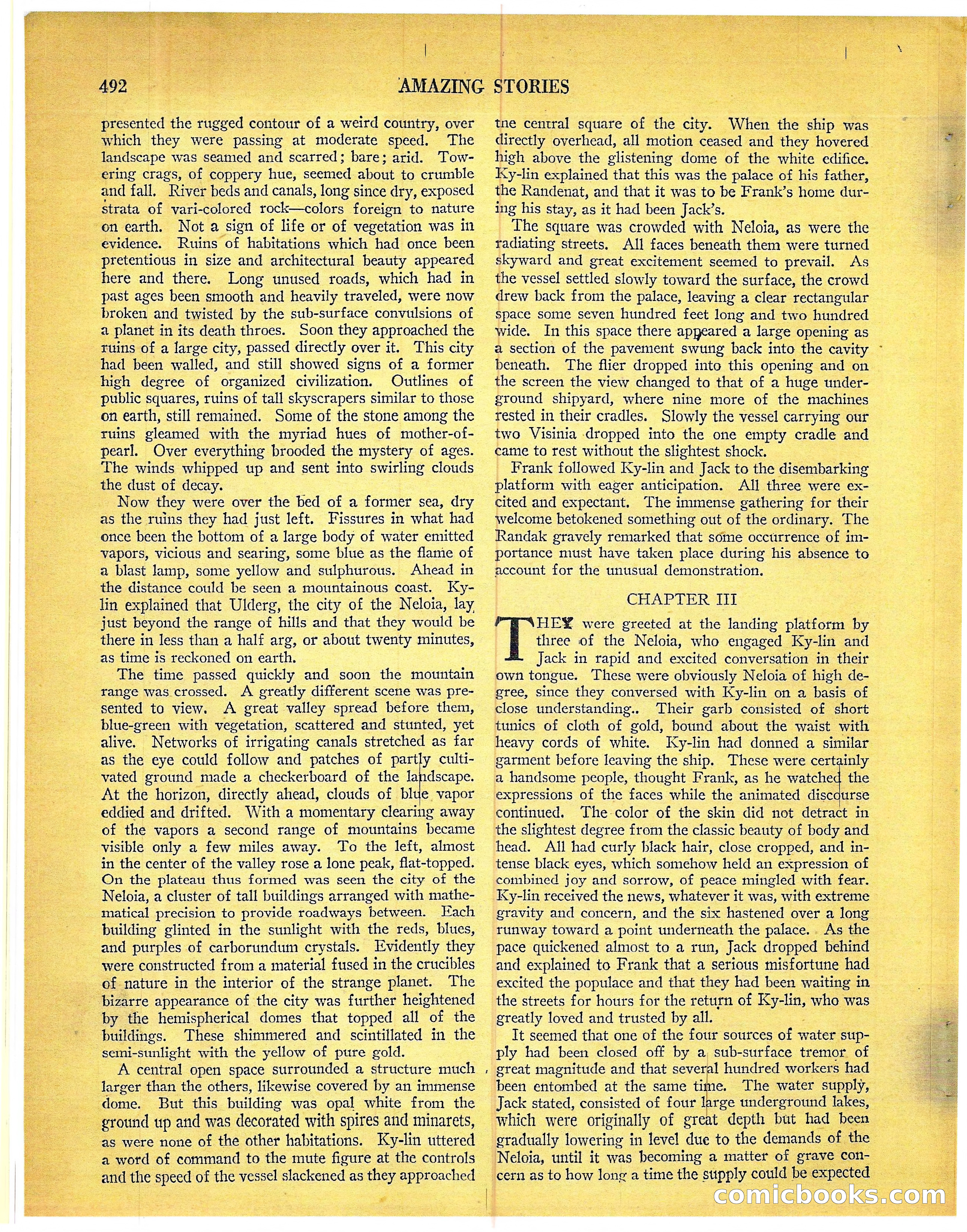 Amazing Stories, Vol. 3 No. 6 — page 13 of 99