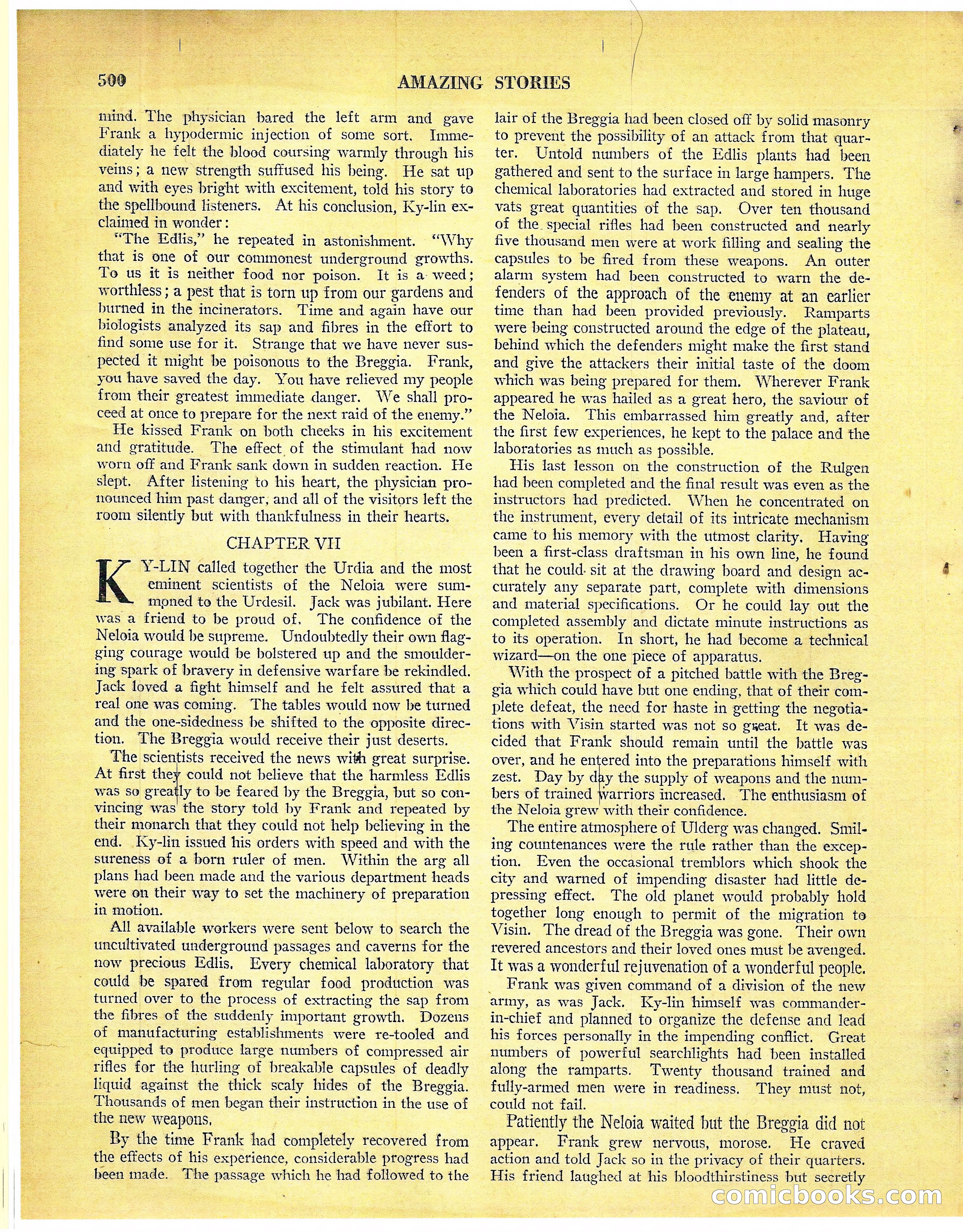 Amazing Stories, Vol. 3 No. 6 — page 21 of 99