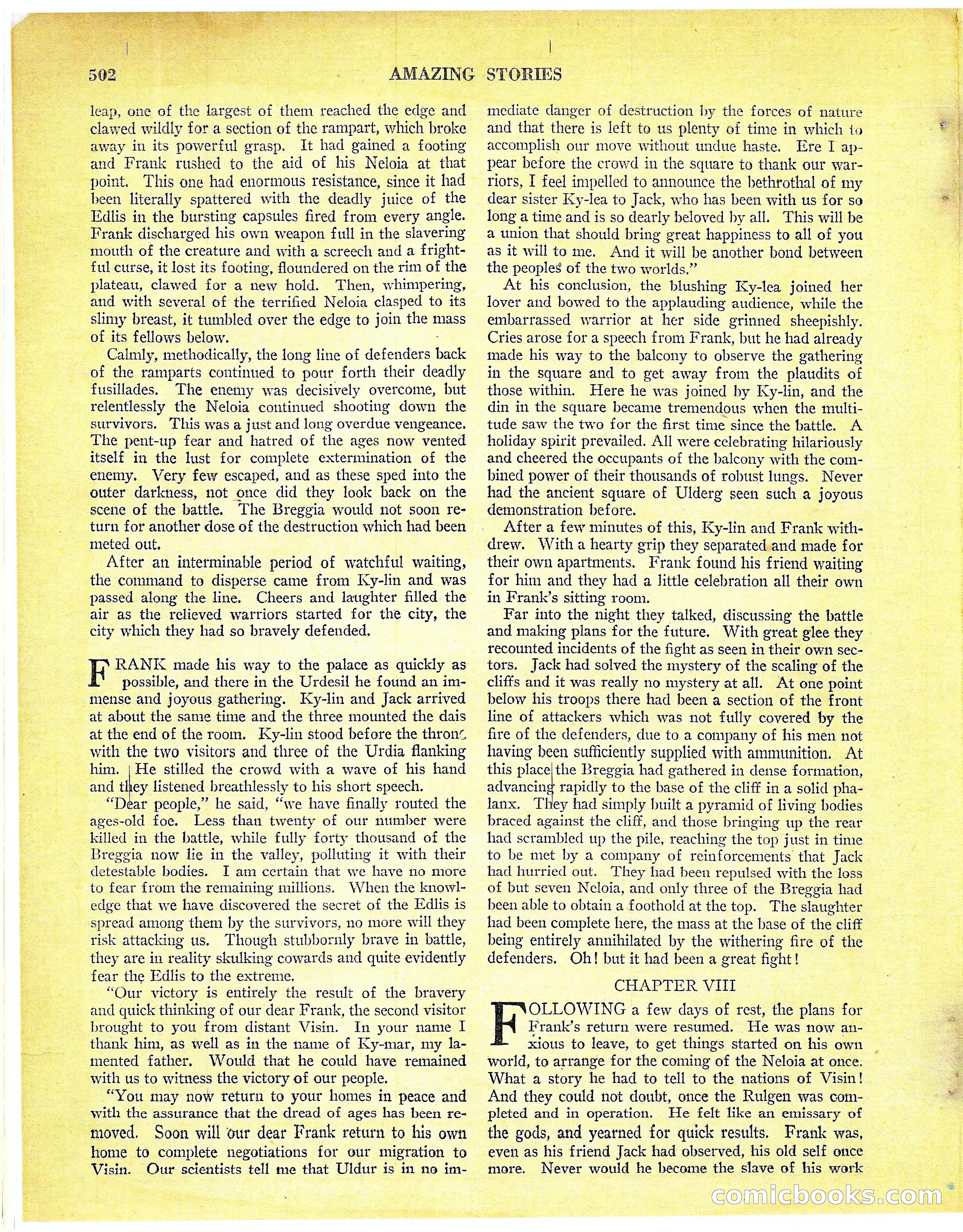 Amazing Stories, Vol. 3 No. 6 — page 23 of 99