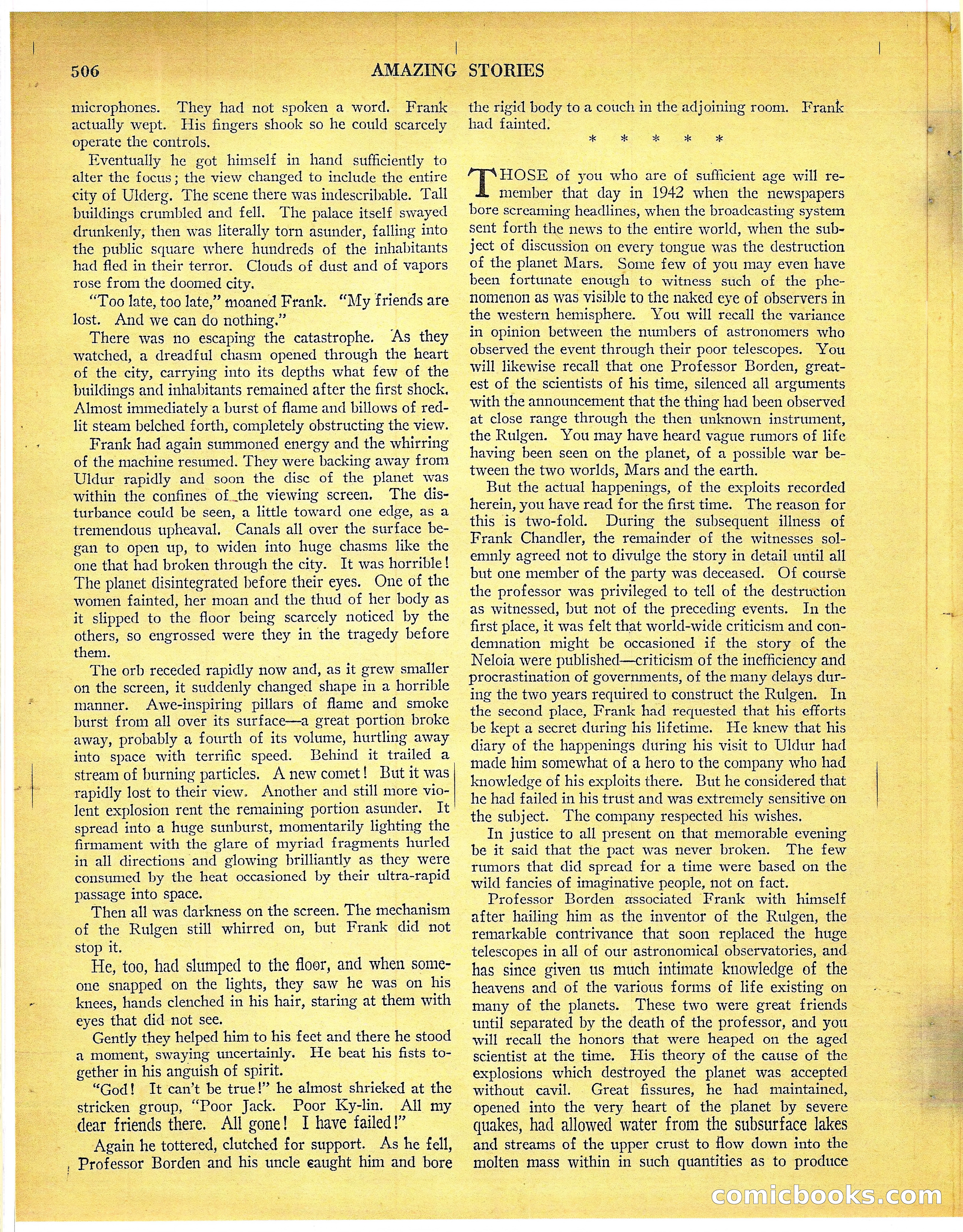 Amazing Stories, Vol. 3 No. 6 — page 27 of 99