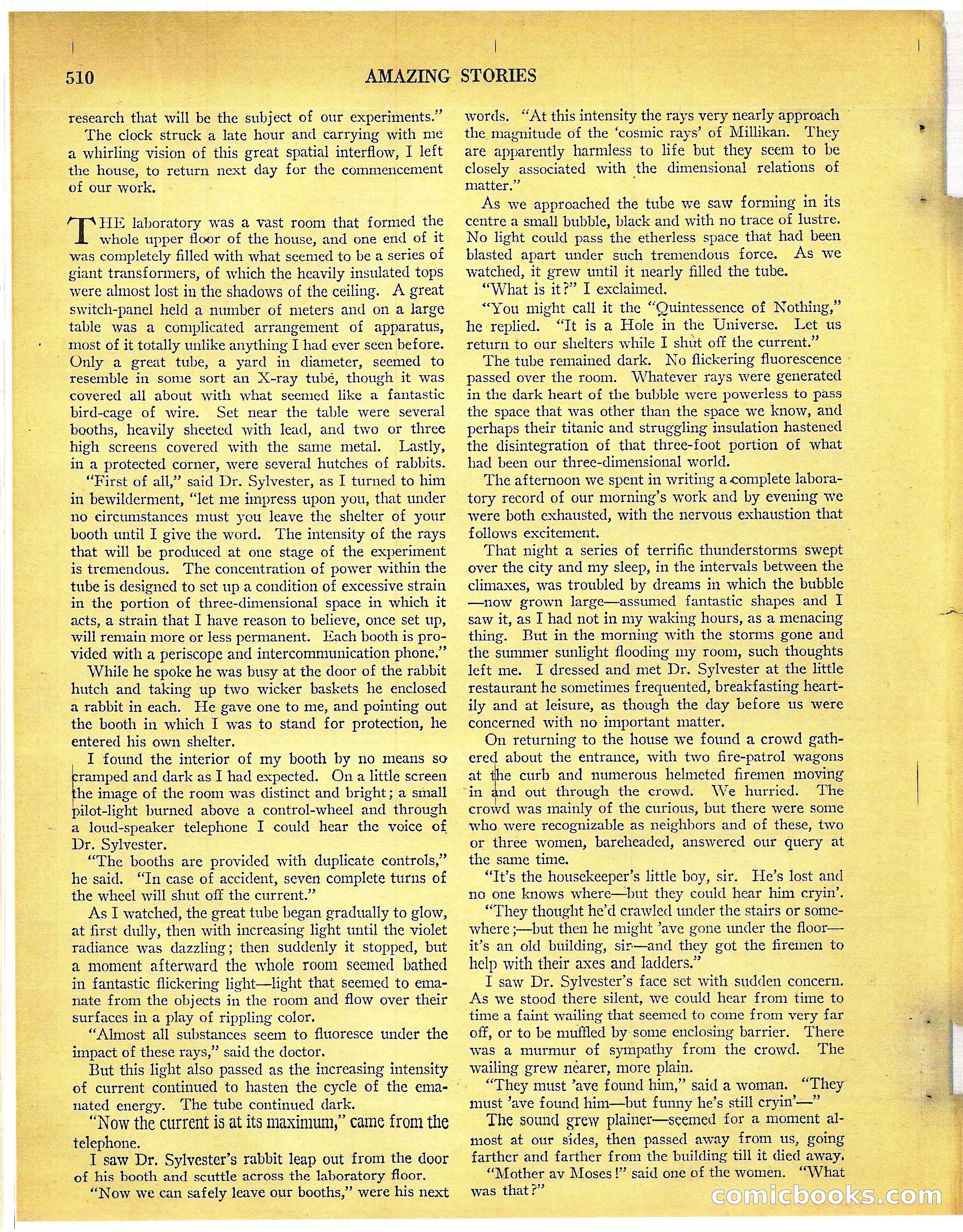 Amazing Stories, Vol. 3 No. 6 — page 31 of 99