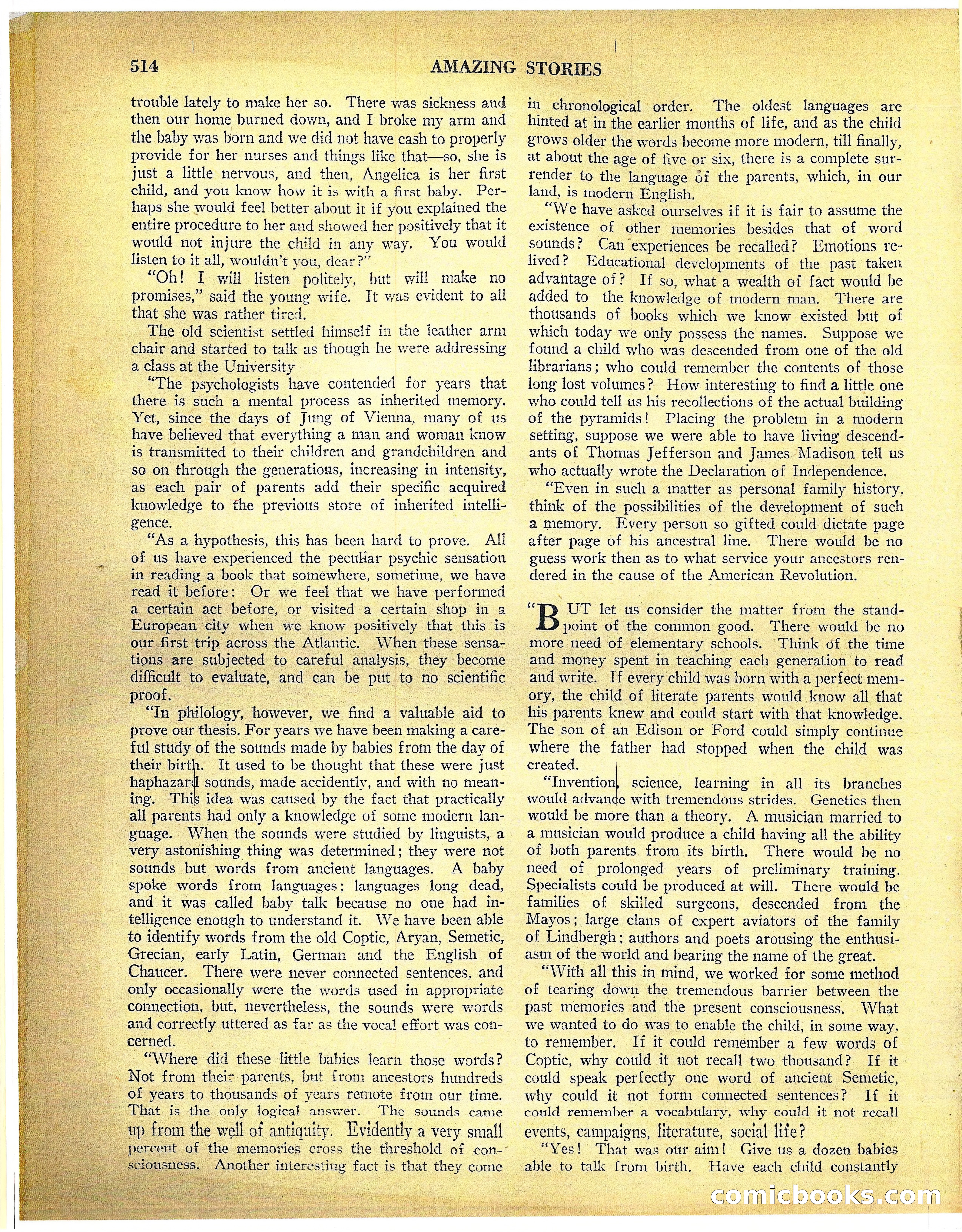 Amazing Stories, Vol. 3 No. 6 — page 35 of 99