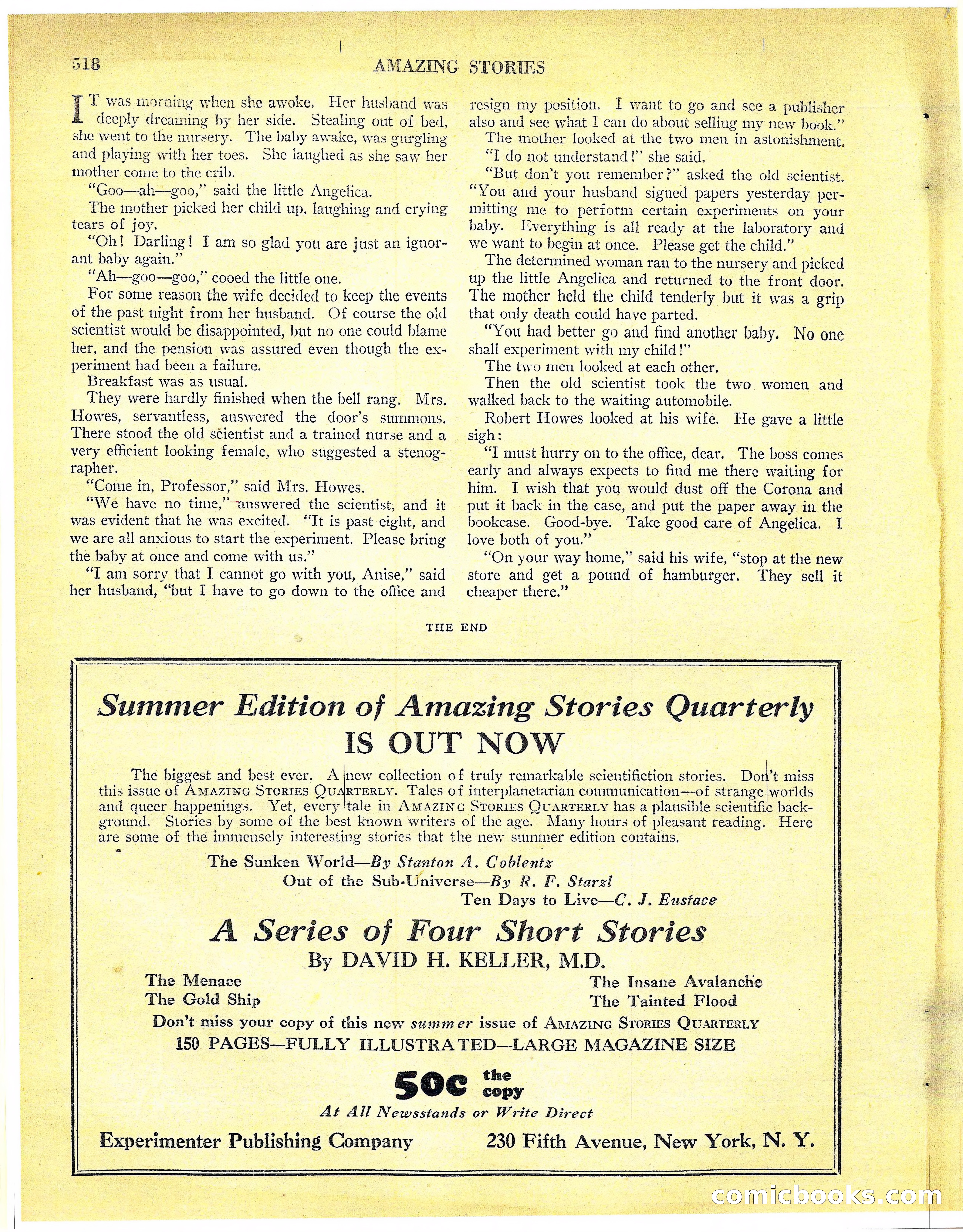 Amazing Stories, Vol. 3 No. 6 — page 39 of 99