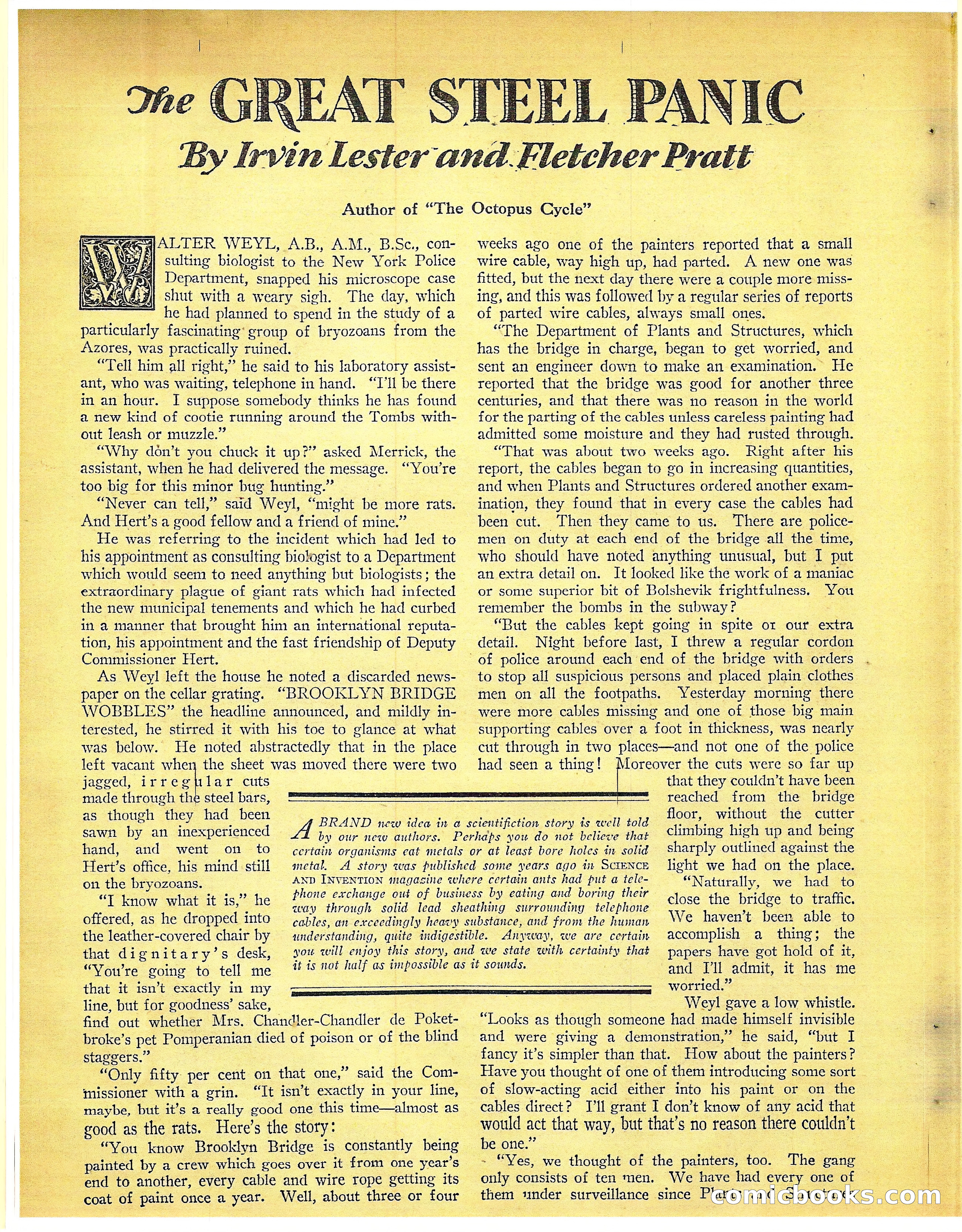 Amazing Stories, Vol. 3 No. 6 — page 43 of 99