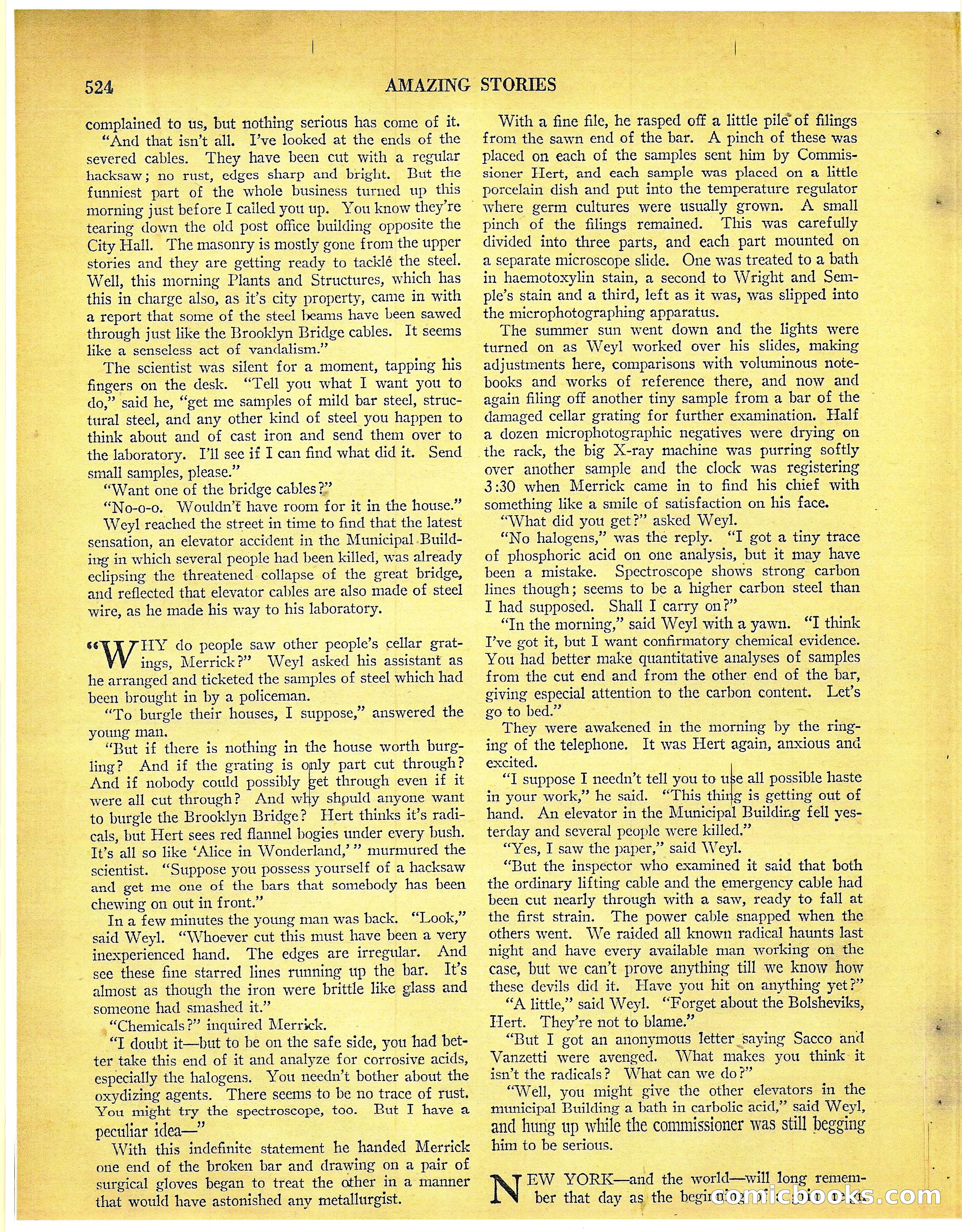 Amazing Stories, Vol. 3 No. 6 — page 45 of 99