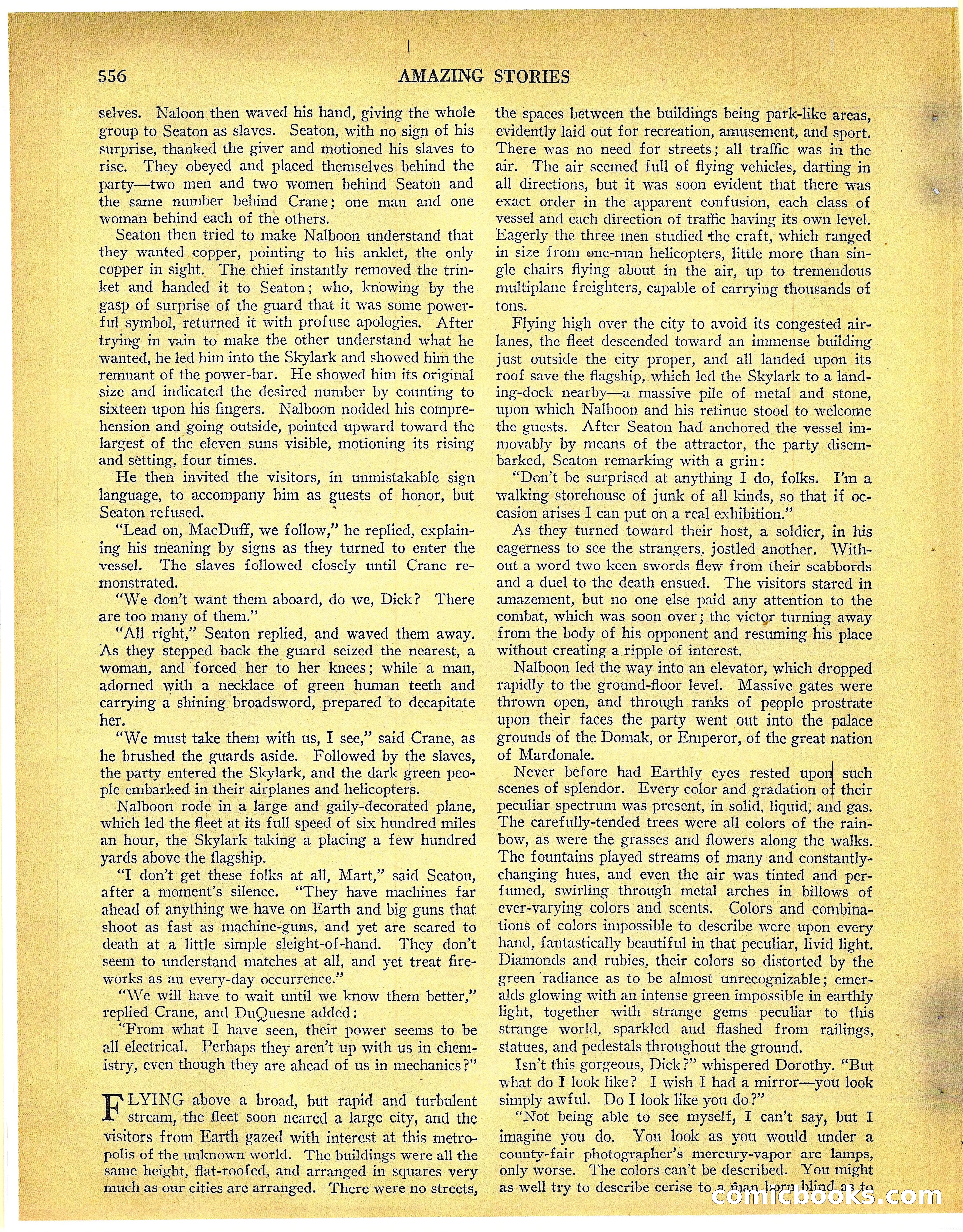 Amazing Stories, Vol. 3 No. 6 — page 77 of 99
