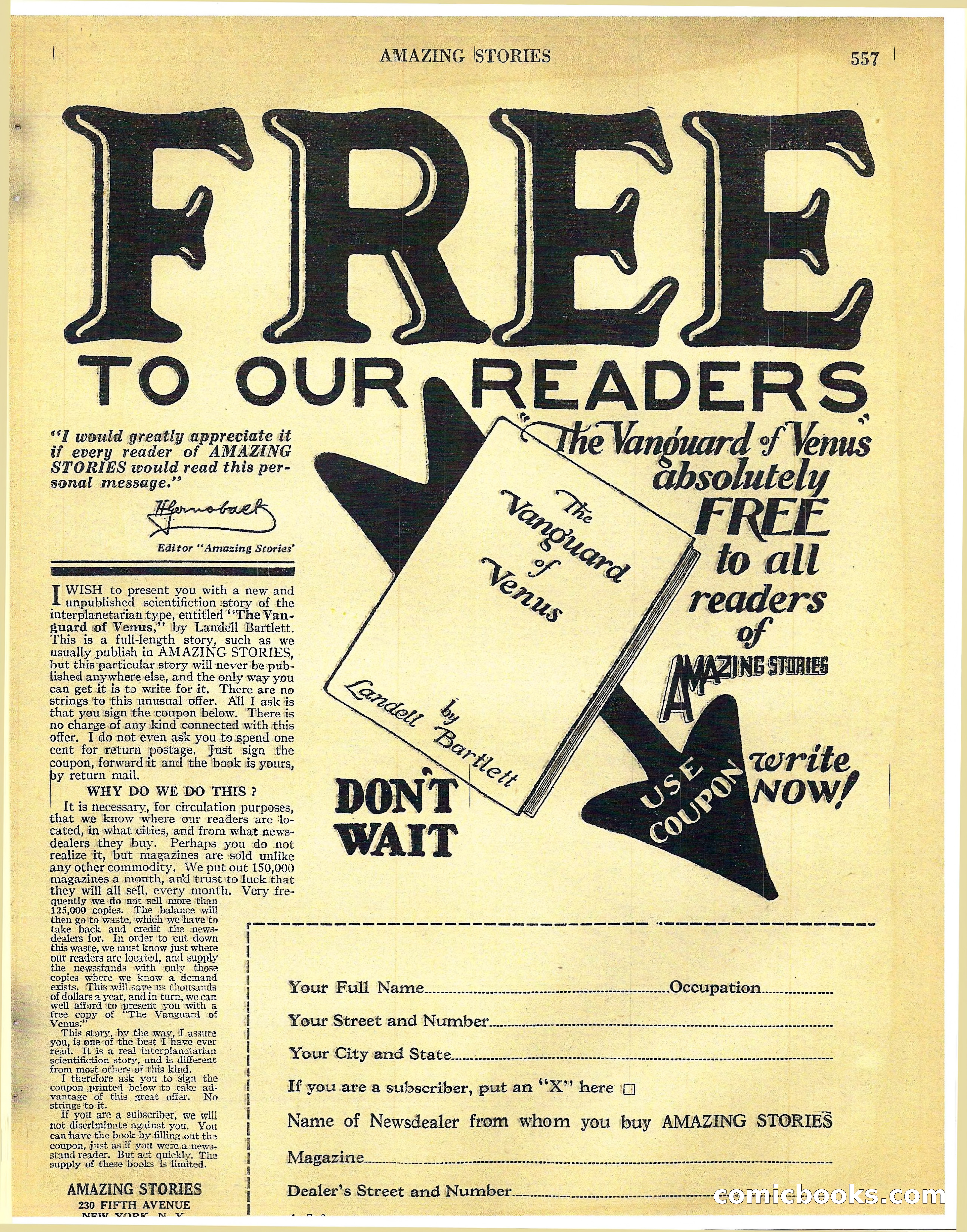 Amazing Stories, Vol. 3 No. 6 — page 78 of 99