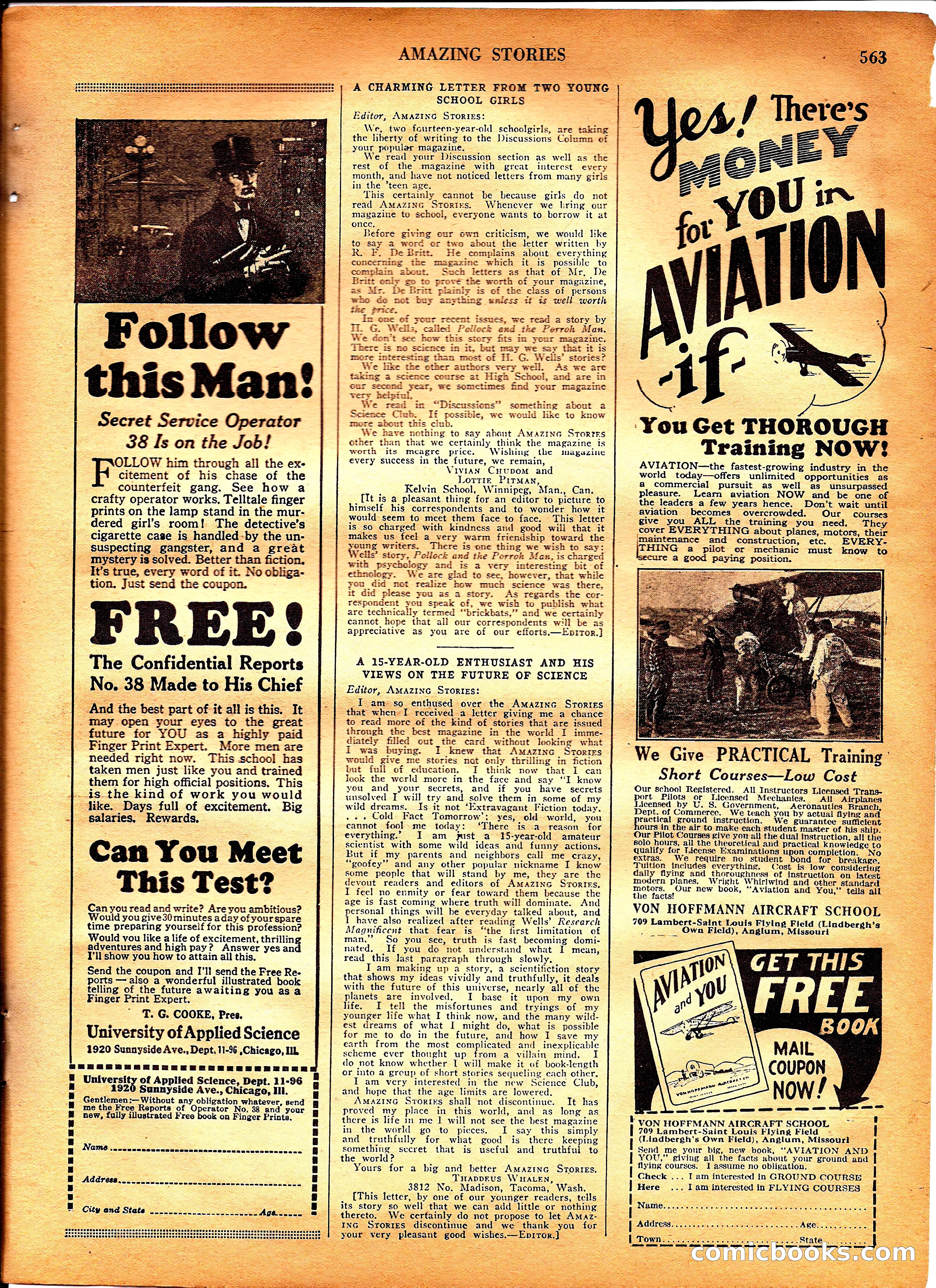 Amazing Stories, Vol. 3 No. 6 — page 84 of 99