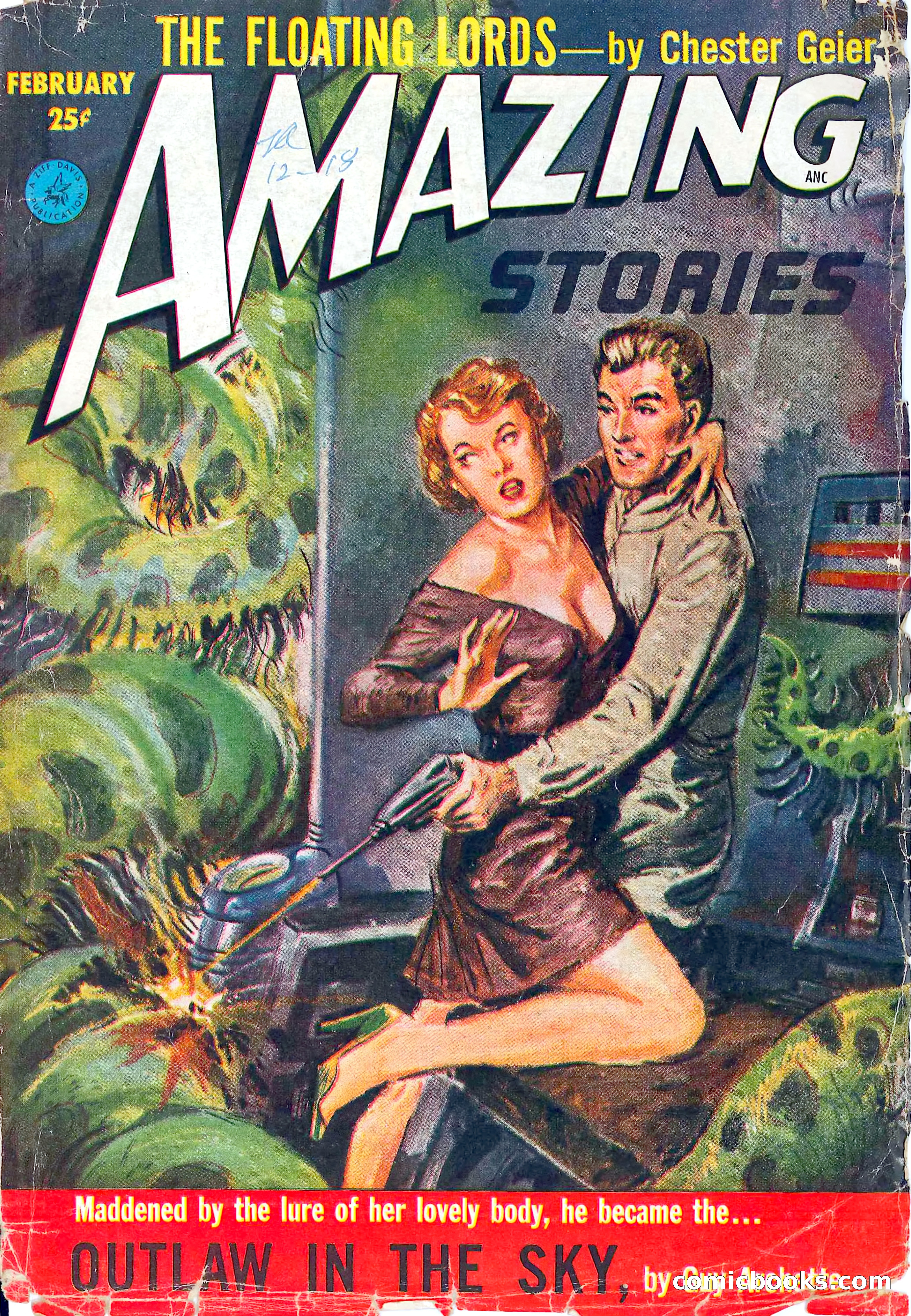 Amazing Stories, February 1953 — page 1 of 164