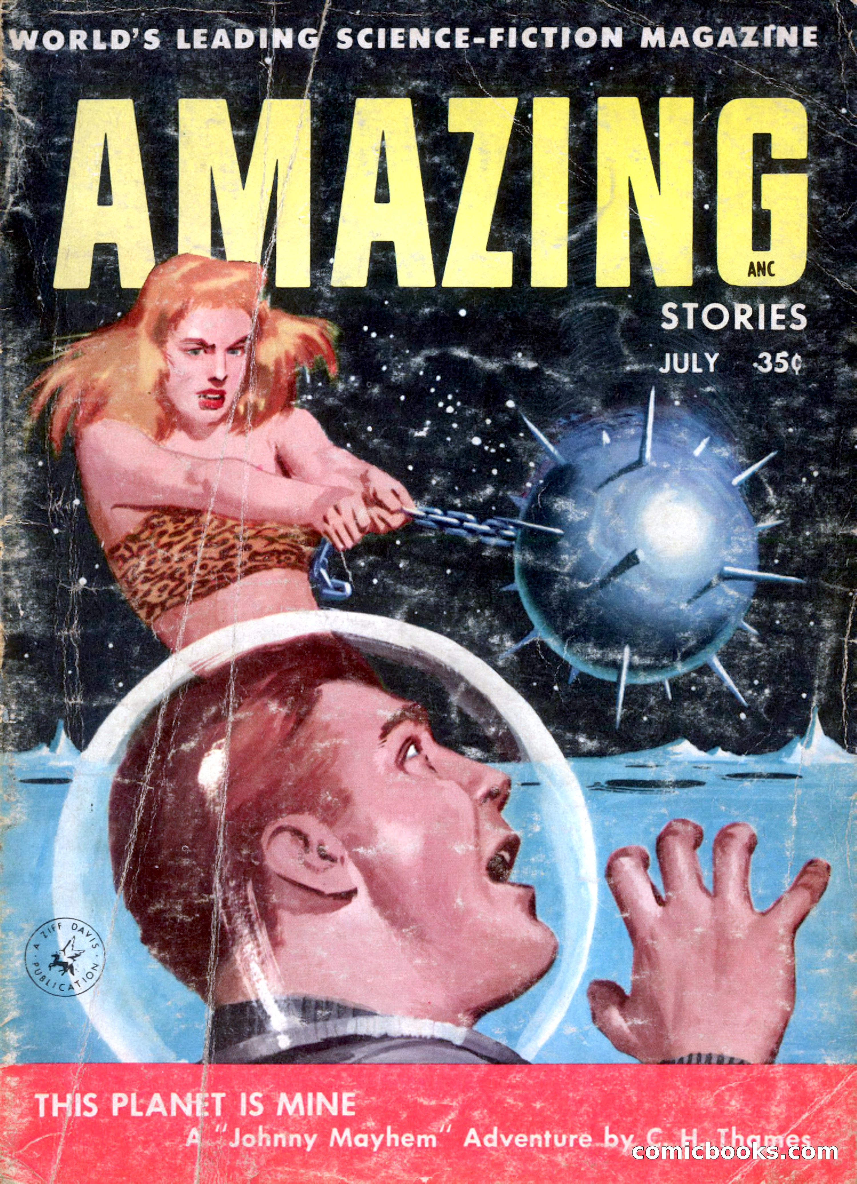 Amazing Stories, July 1956 — page 1 of 132
