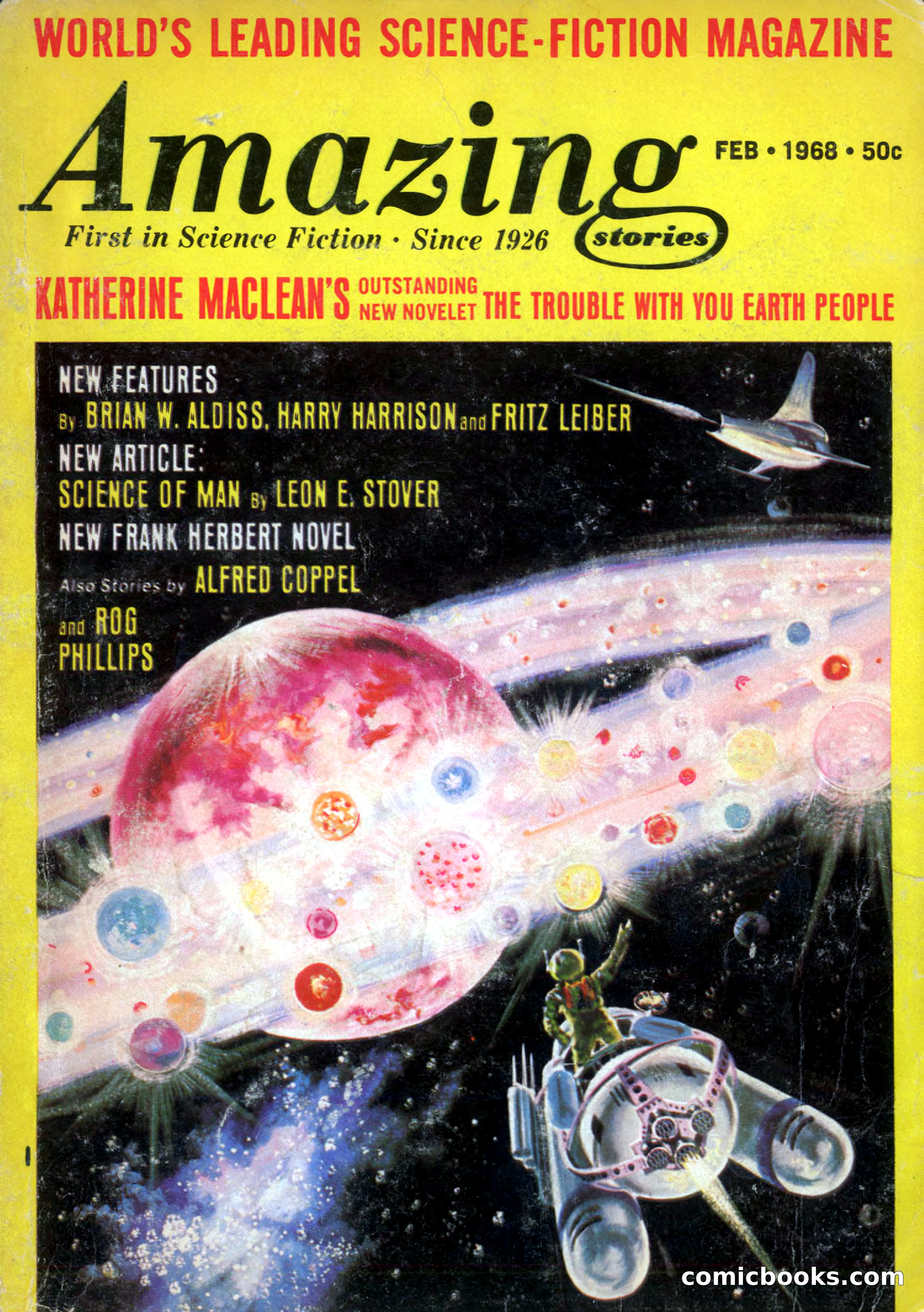 Amazing Stories, February 1968 — page 1 of 148
