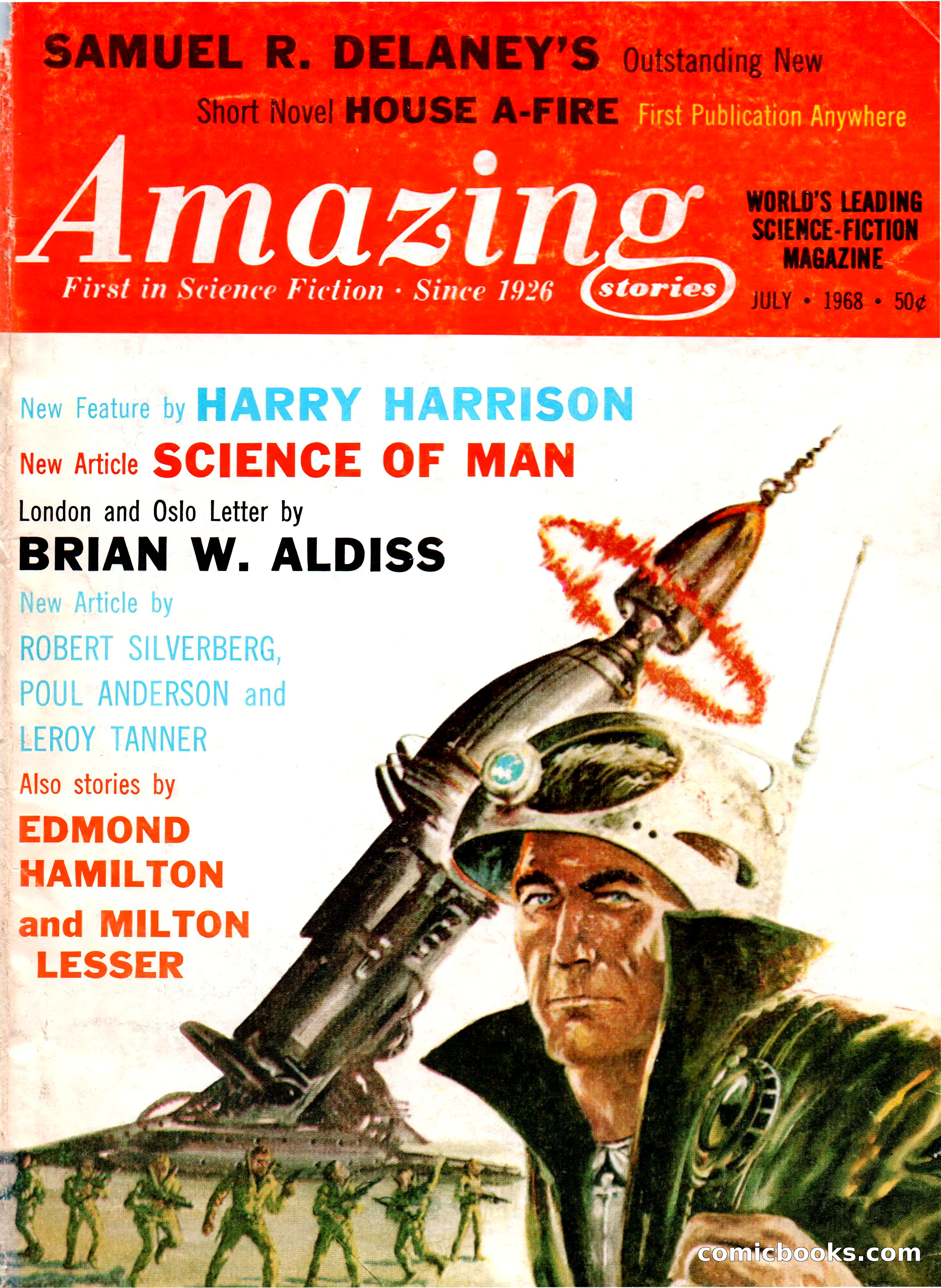 Amazing Stories, July 1968 — page 1 of 148