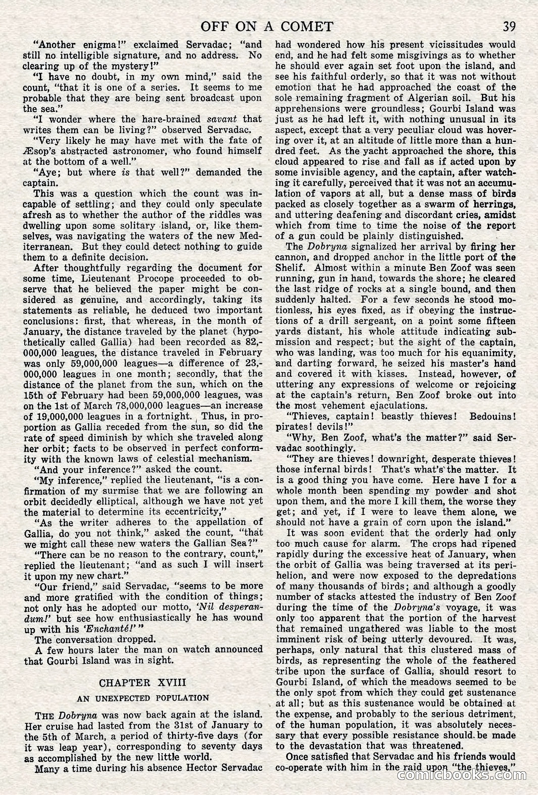 Off on a Comet by Jules Verne — page 36 of 98