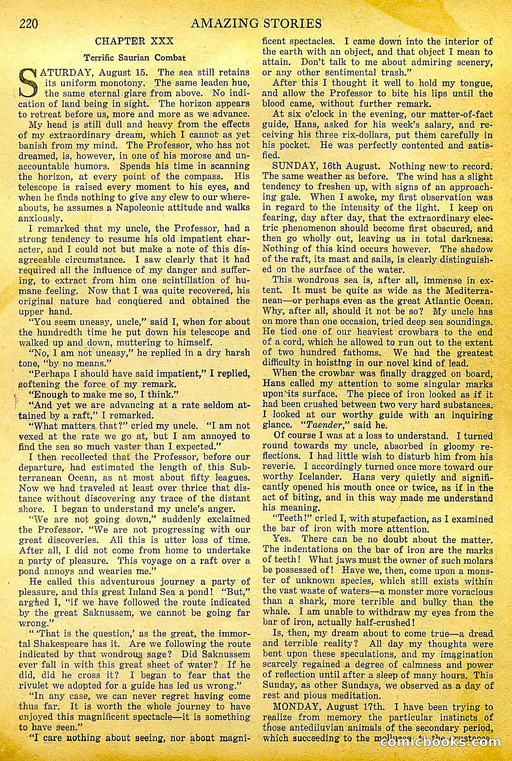A Trip to the Center of the Earth by Jules Verne — page 50 of 78