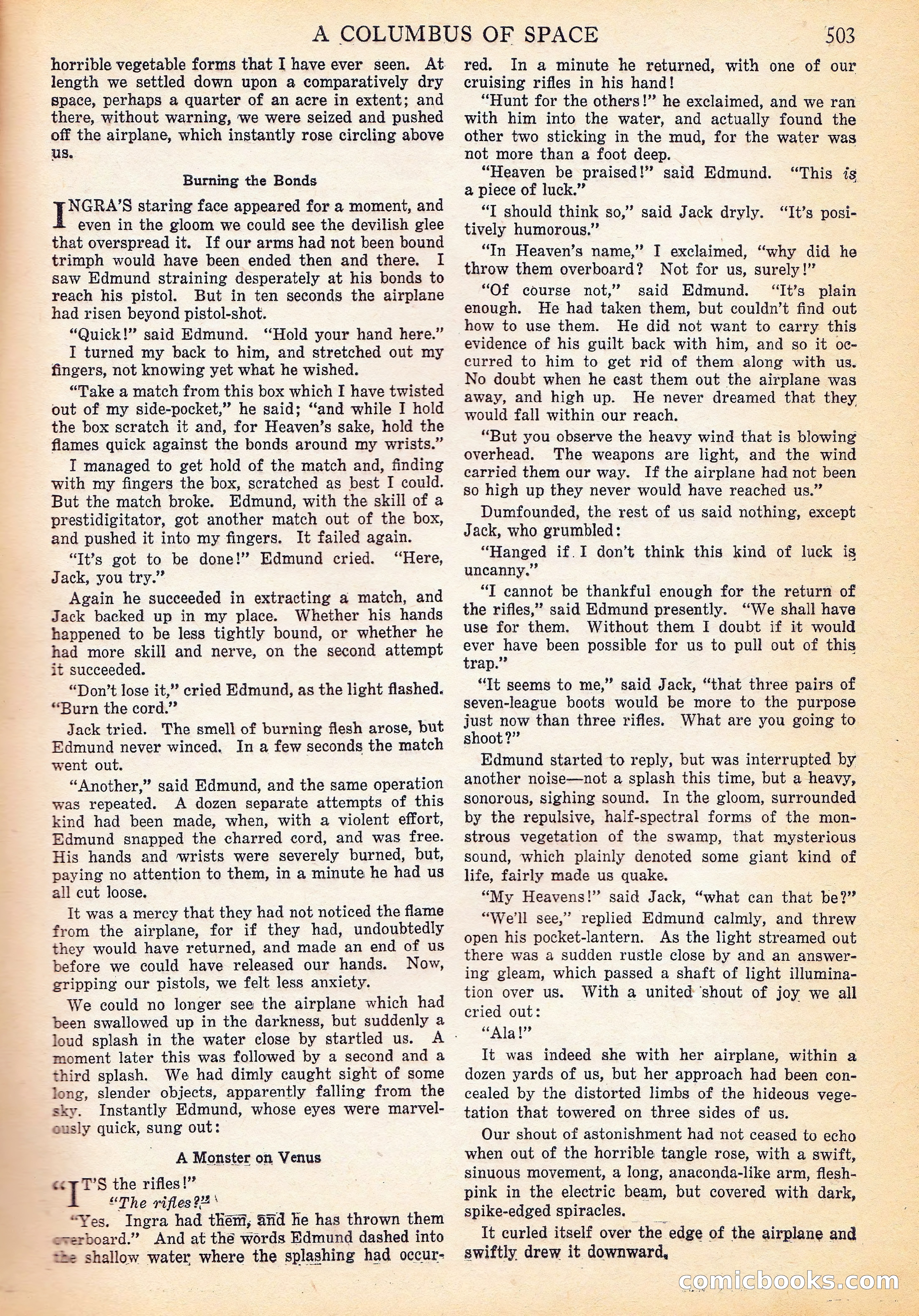 A Columbus of Space by Garrett P. Serviss — page 38 of 65