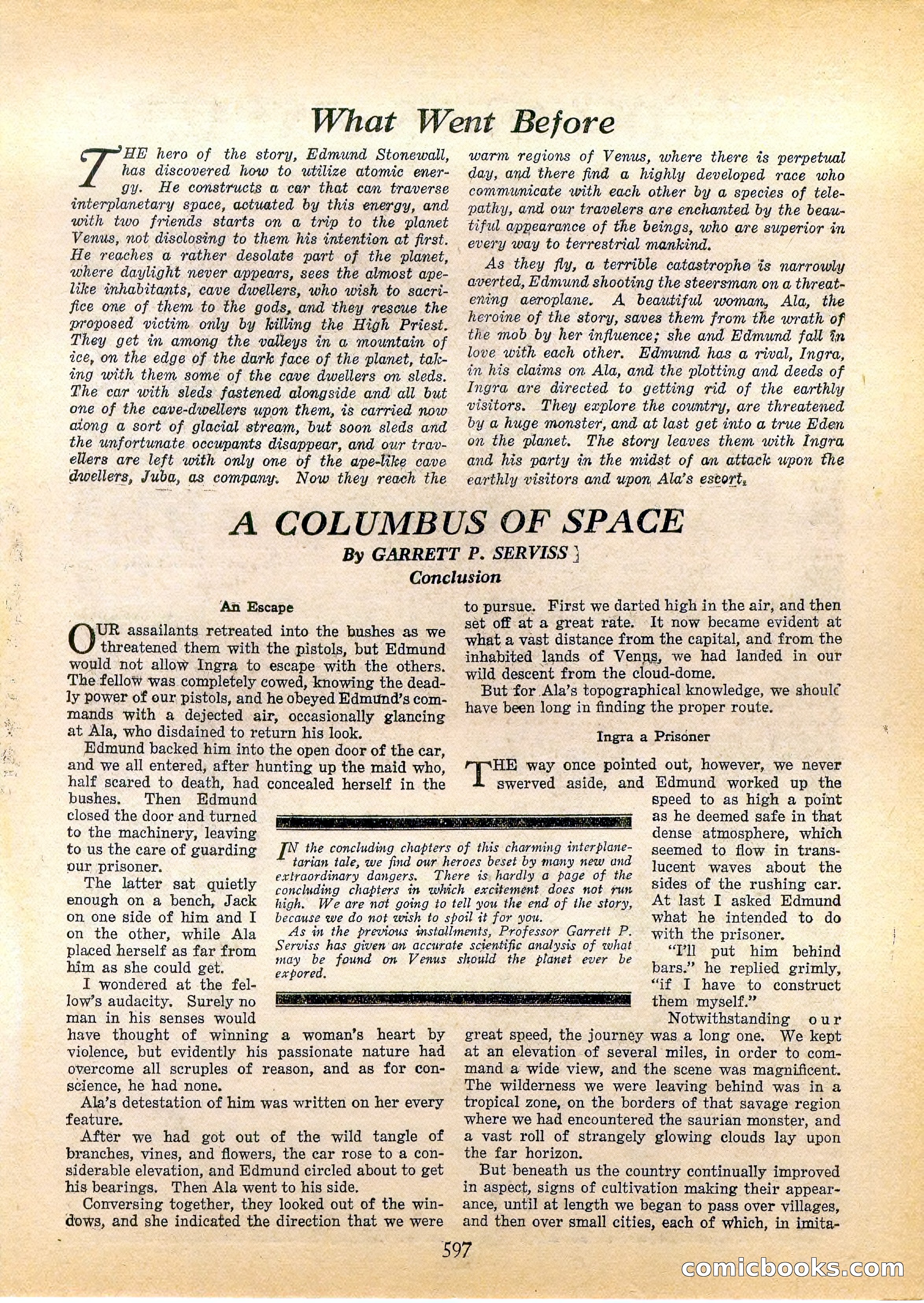 A Columbus of Space by Garrett P. Serviss — page 46 of 65