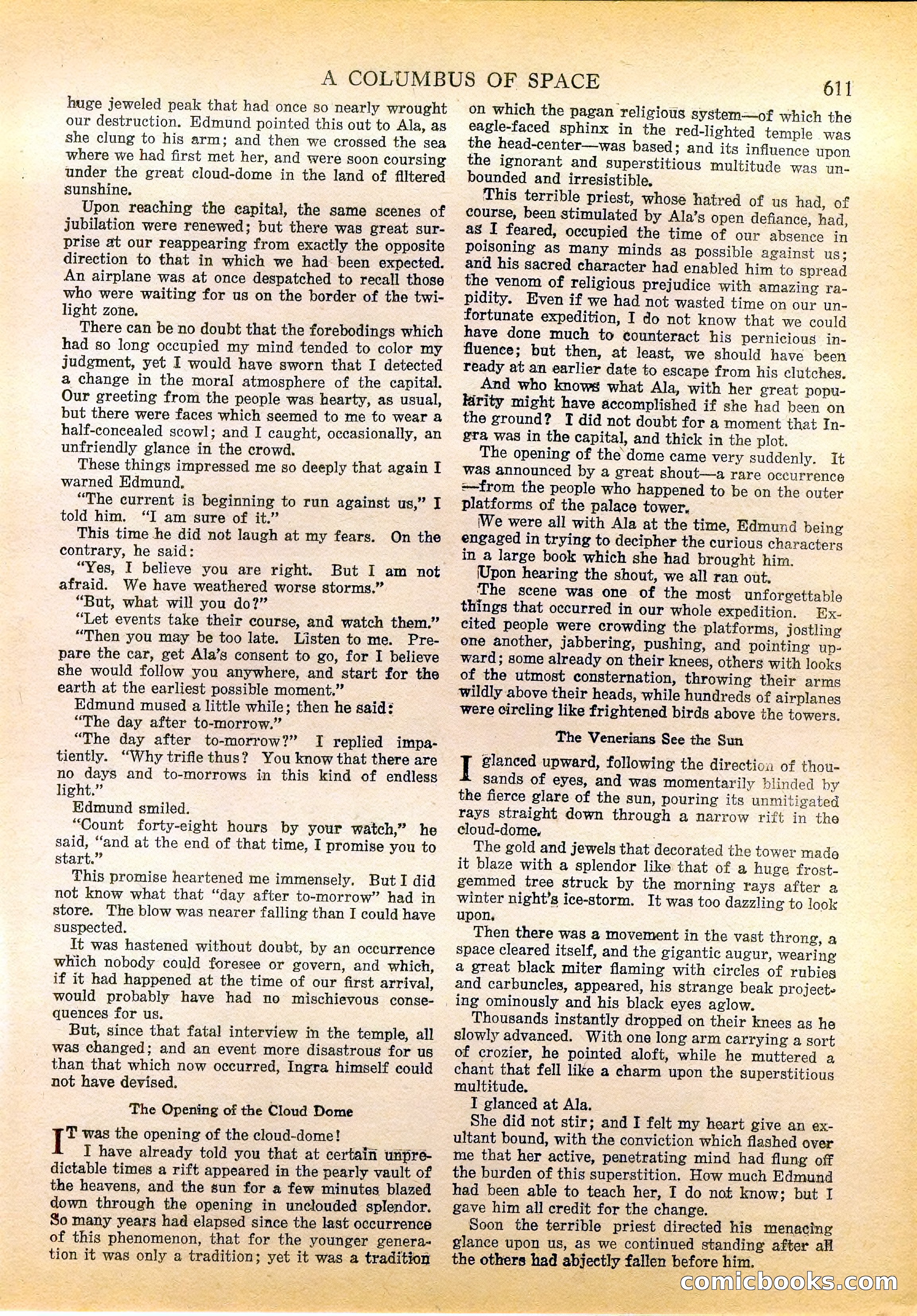 A Columbus of Space by Garrett P. Serviss — page 60 of 65