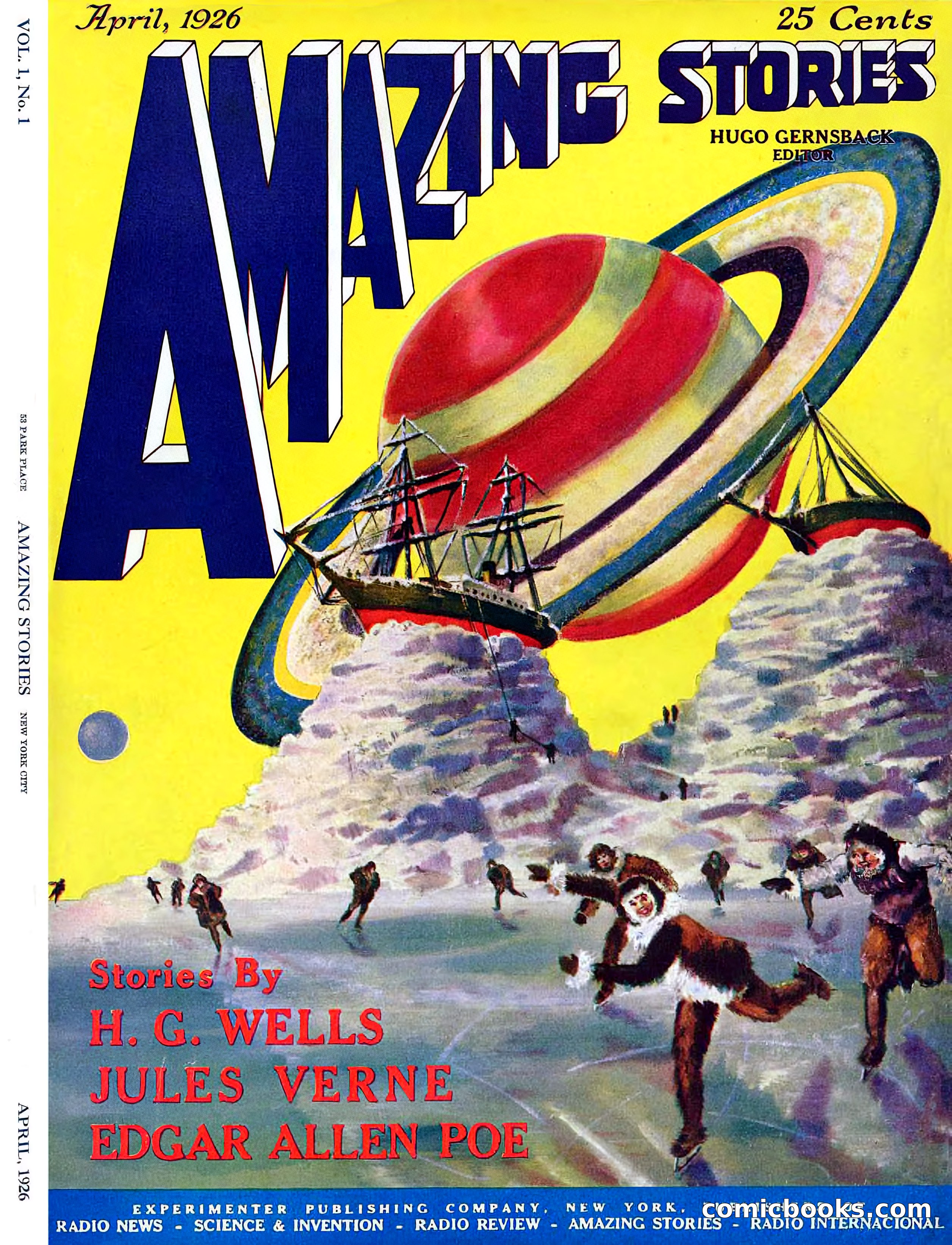 Amazing Stories, Vol. 1, No. 1 — page 1 of 100