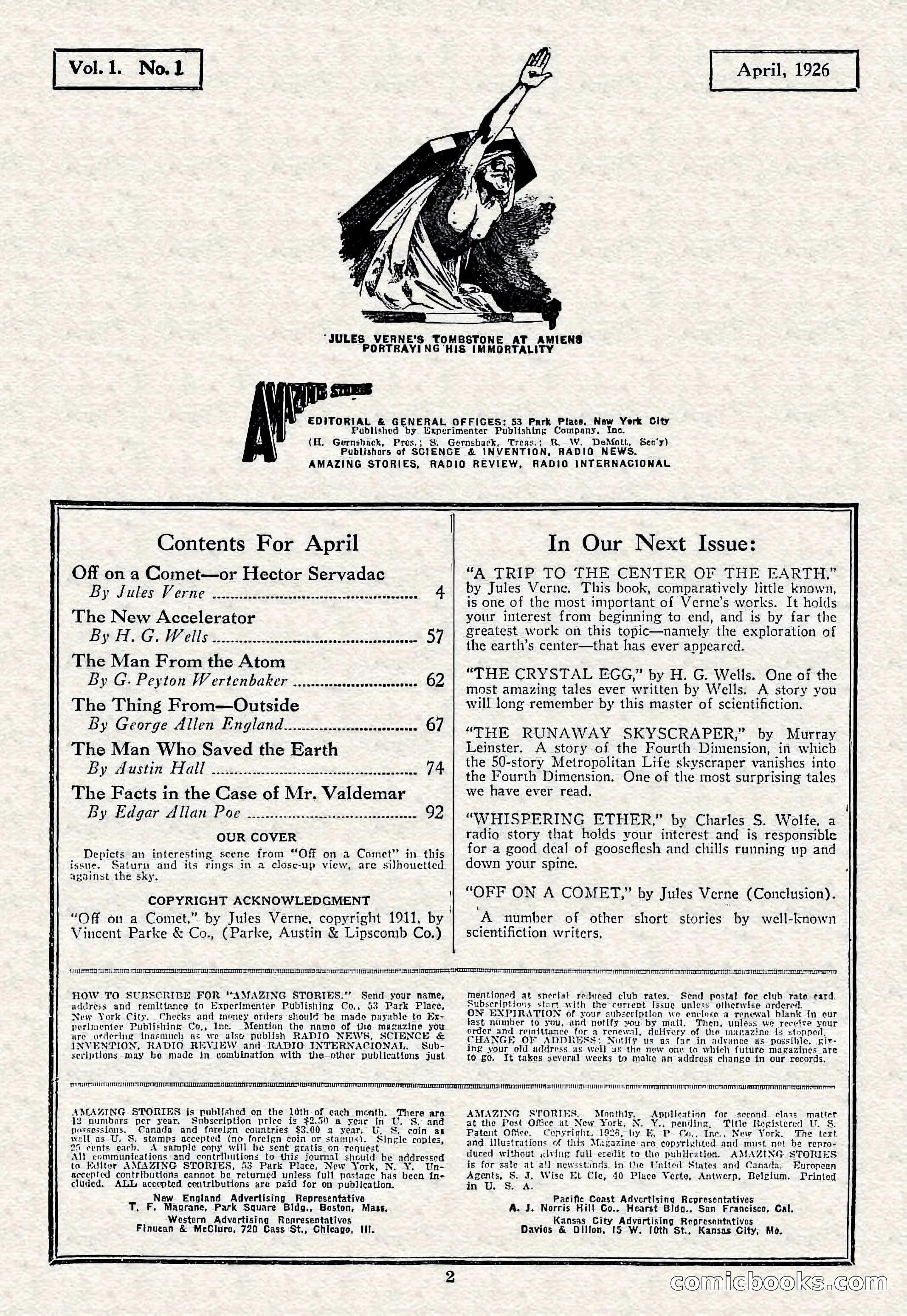Amazing Stories, Vol. 1, No. 1 — page 4 of 100