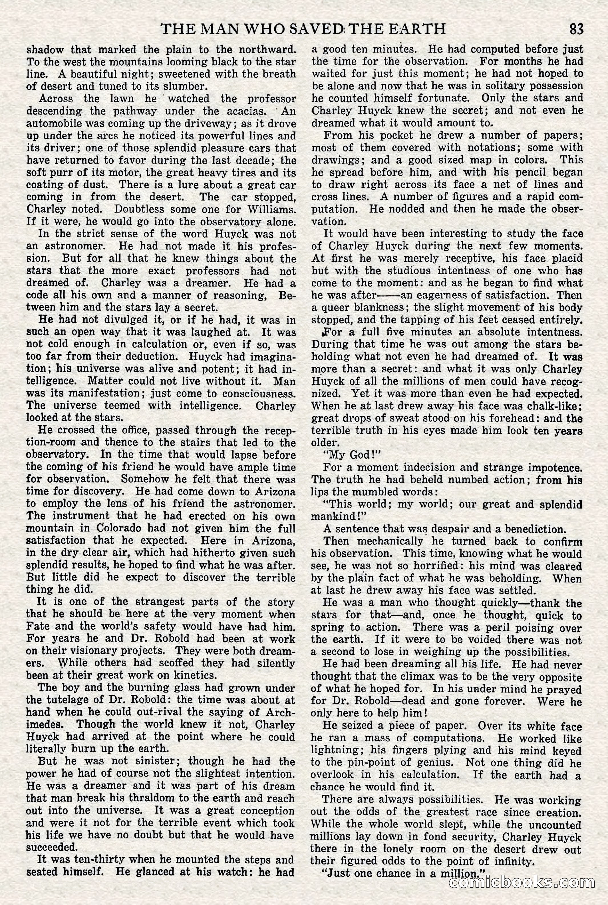 Amazing Stories, Vol. 1, No. 1 — page 85 of 100