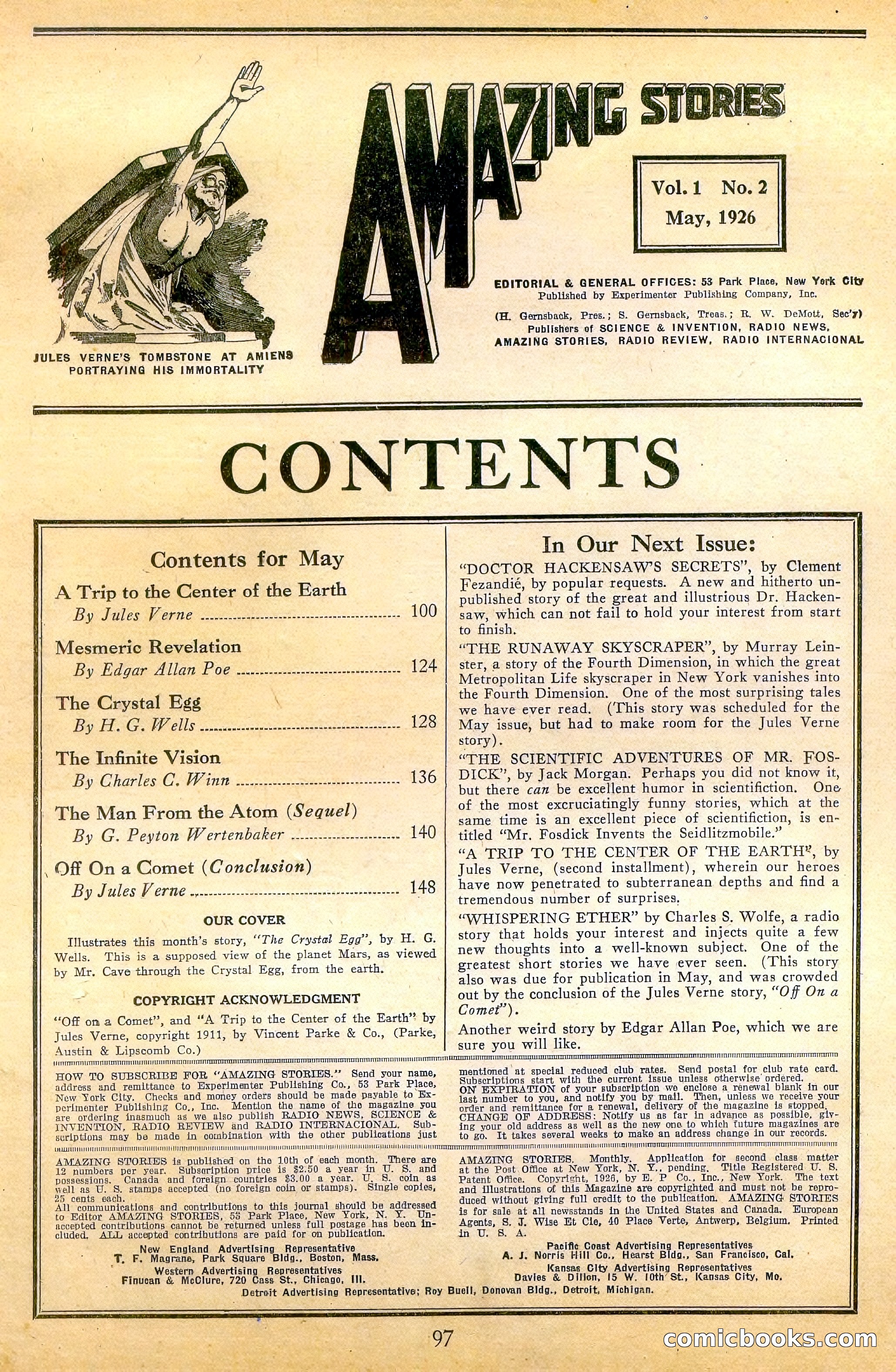 Amazing Stories, Vol. 1, No. 2 — page 2 of 97