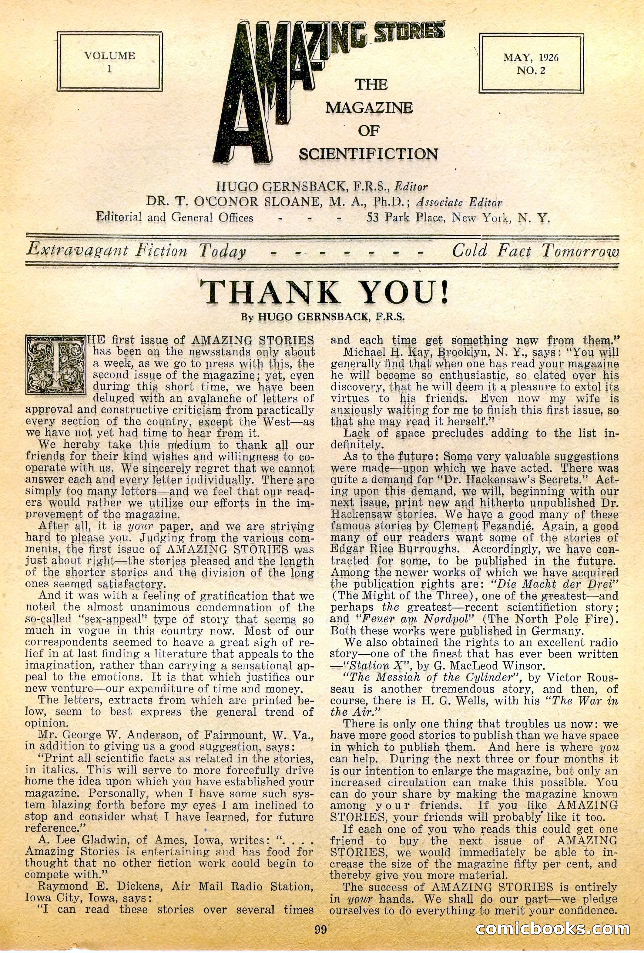 Amazing Stories, Vol. 1, No. 2 — page 4 of 97