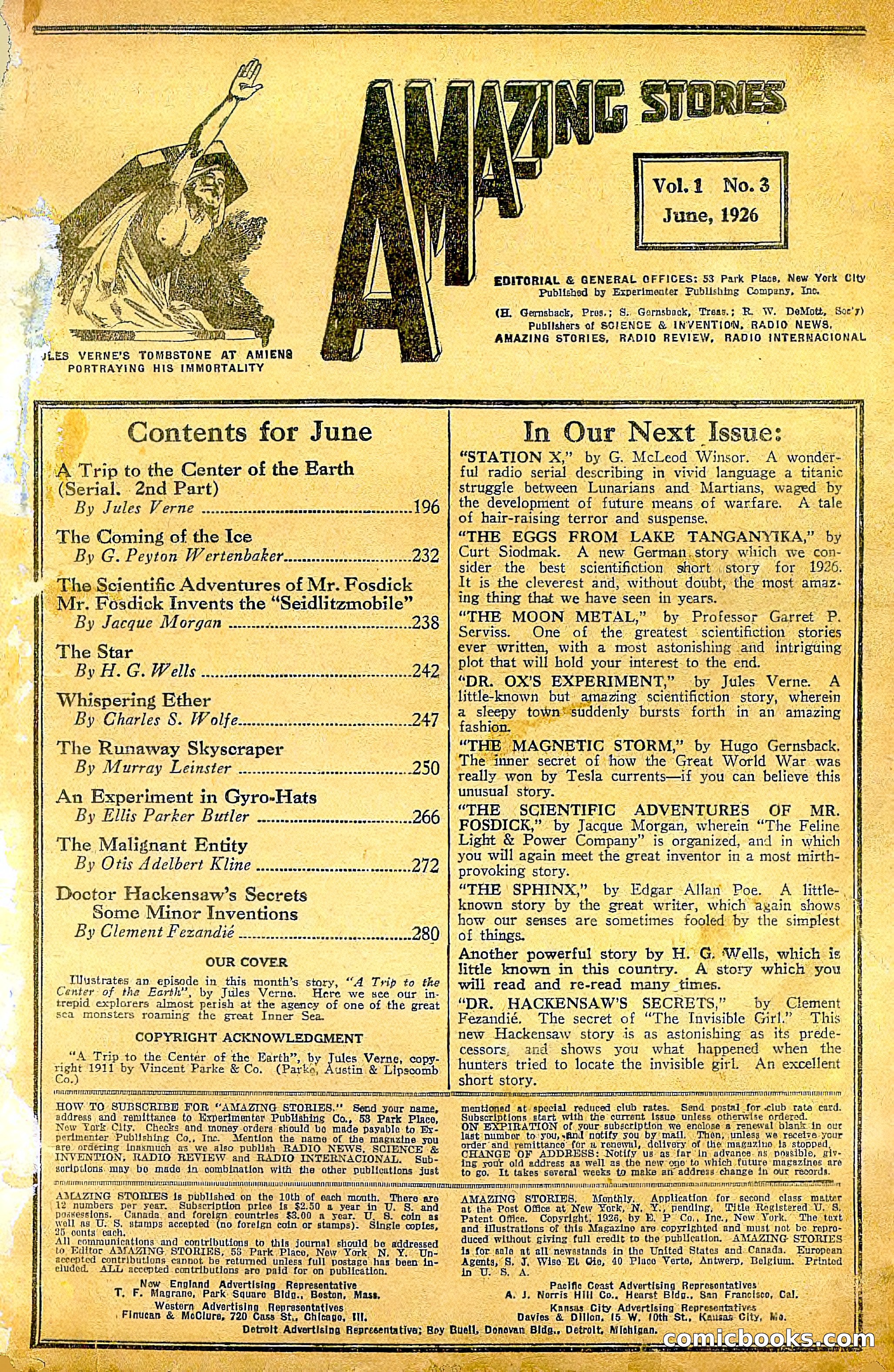 Amazing Stories, Vol. 1, No. 3 — page 3 of 97