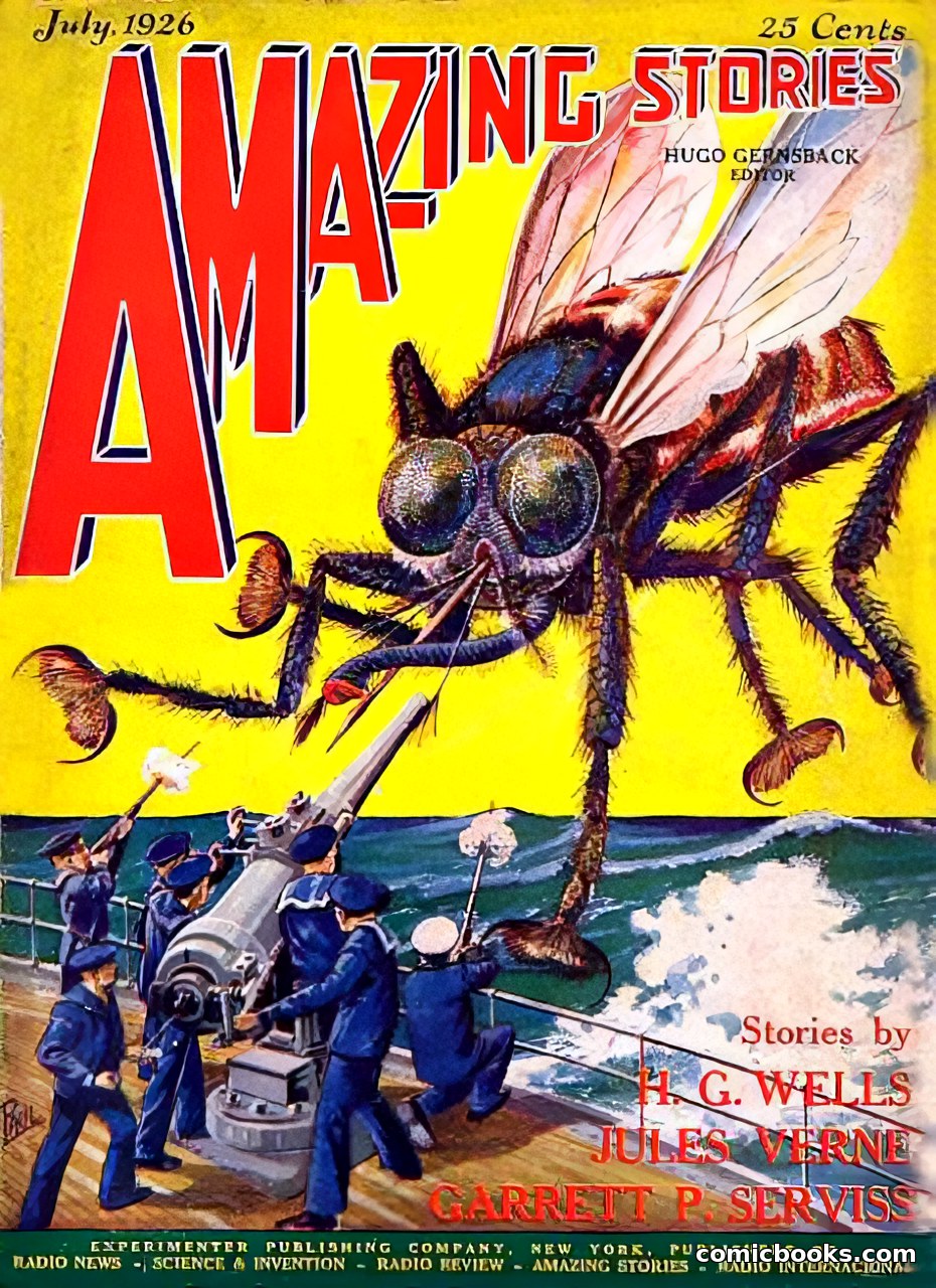 Amazing Stories, Vol. 1, No. 4 — page 1 of 96