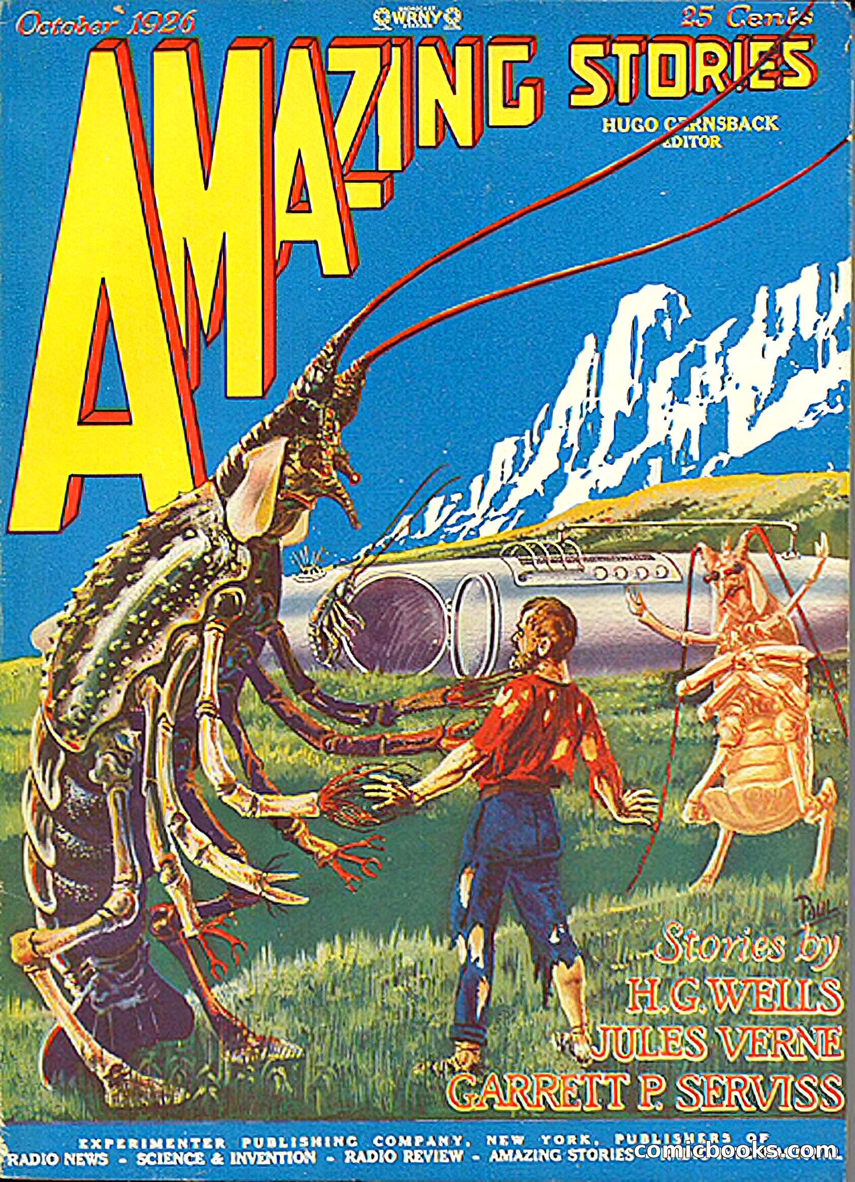 Amazing Stories, Vol. 1, No. 7 — page 1 of 99