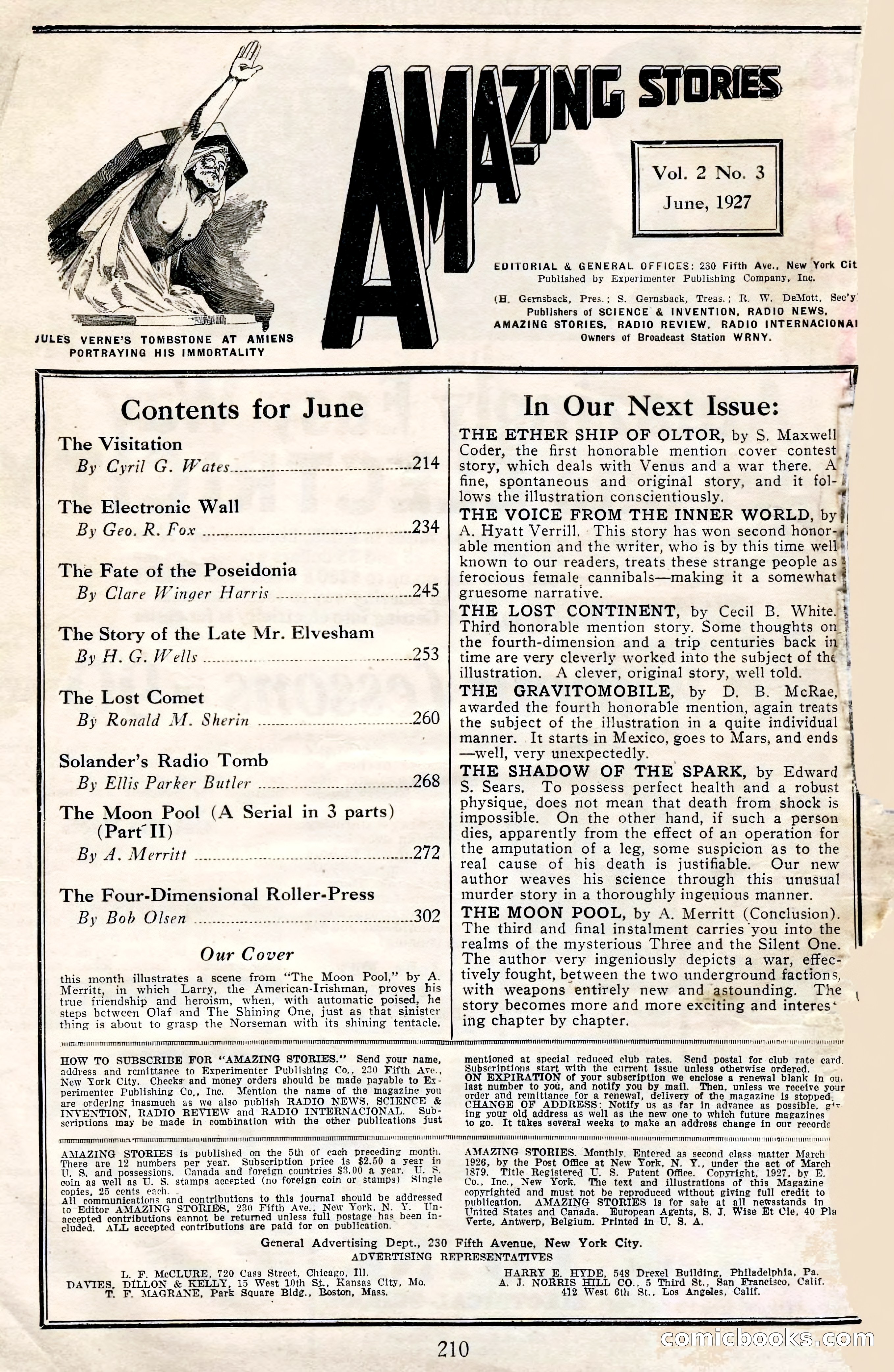 Amazing Stories, Vol. 2, No. 3 — page 4 of 108
