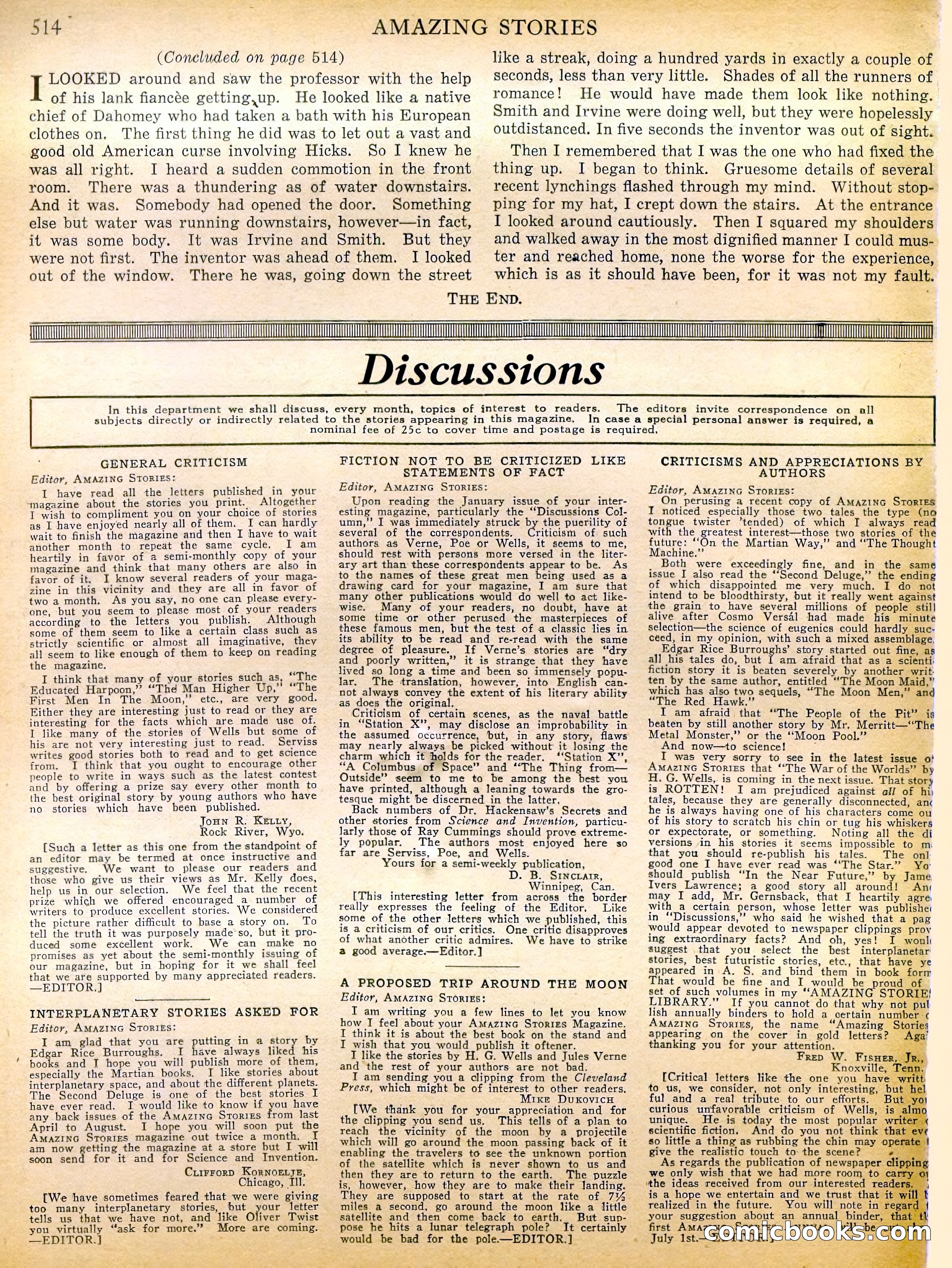 Amazing Stories, Vol. 2 No. 5 — page 99 of 107