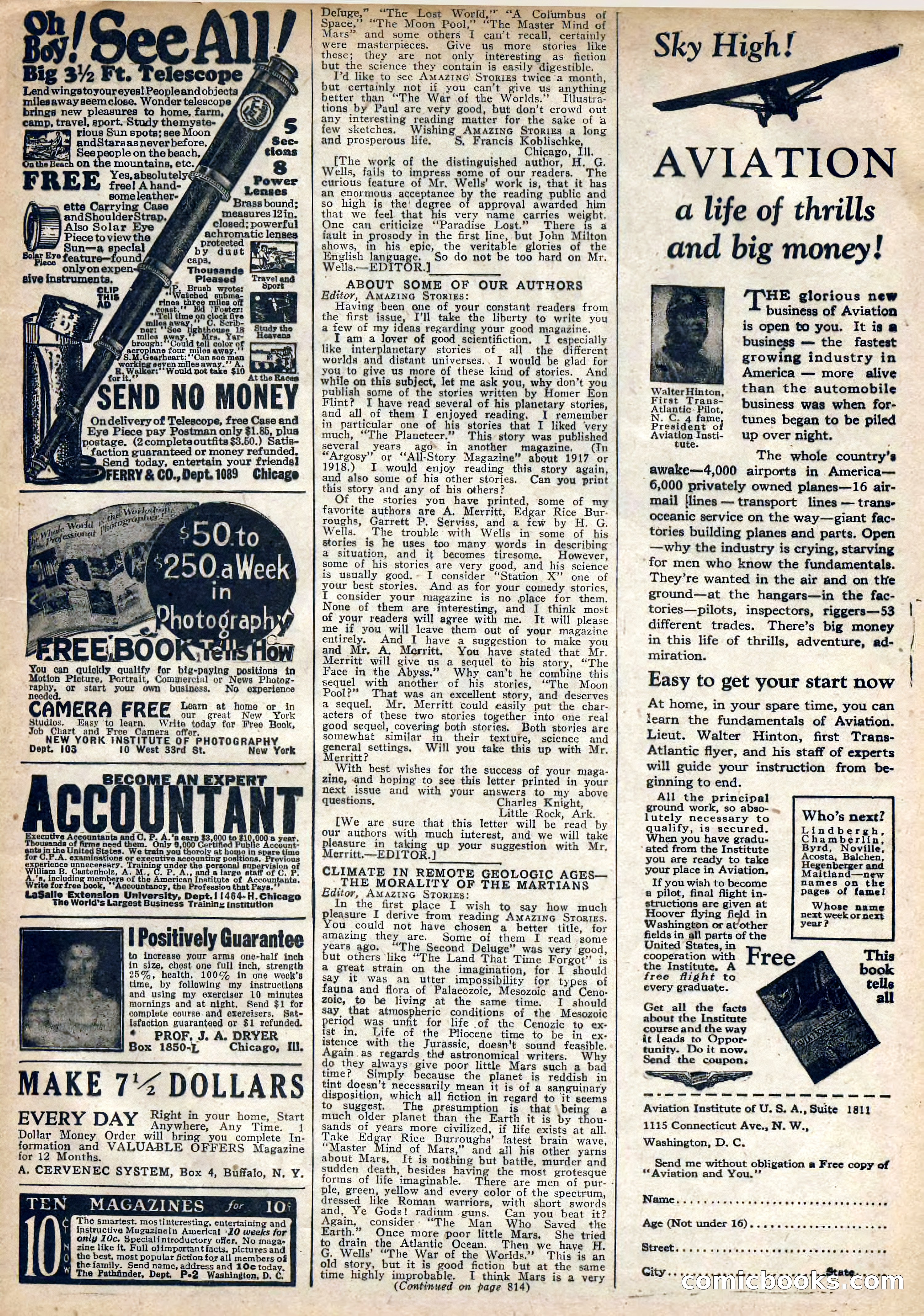 Amazing Stories, Vol. 2 No. 8 — page 93 of 102