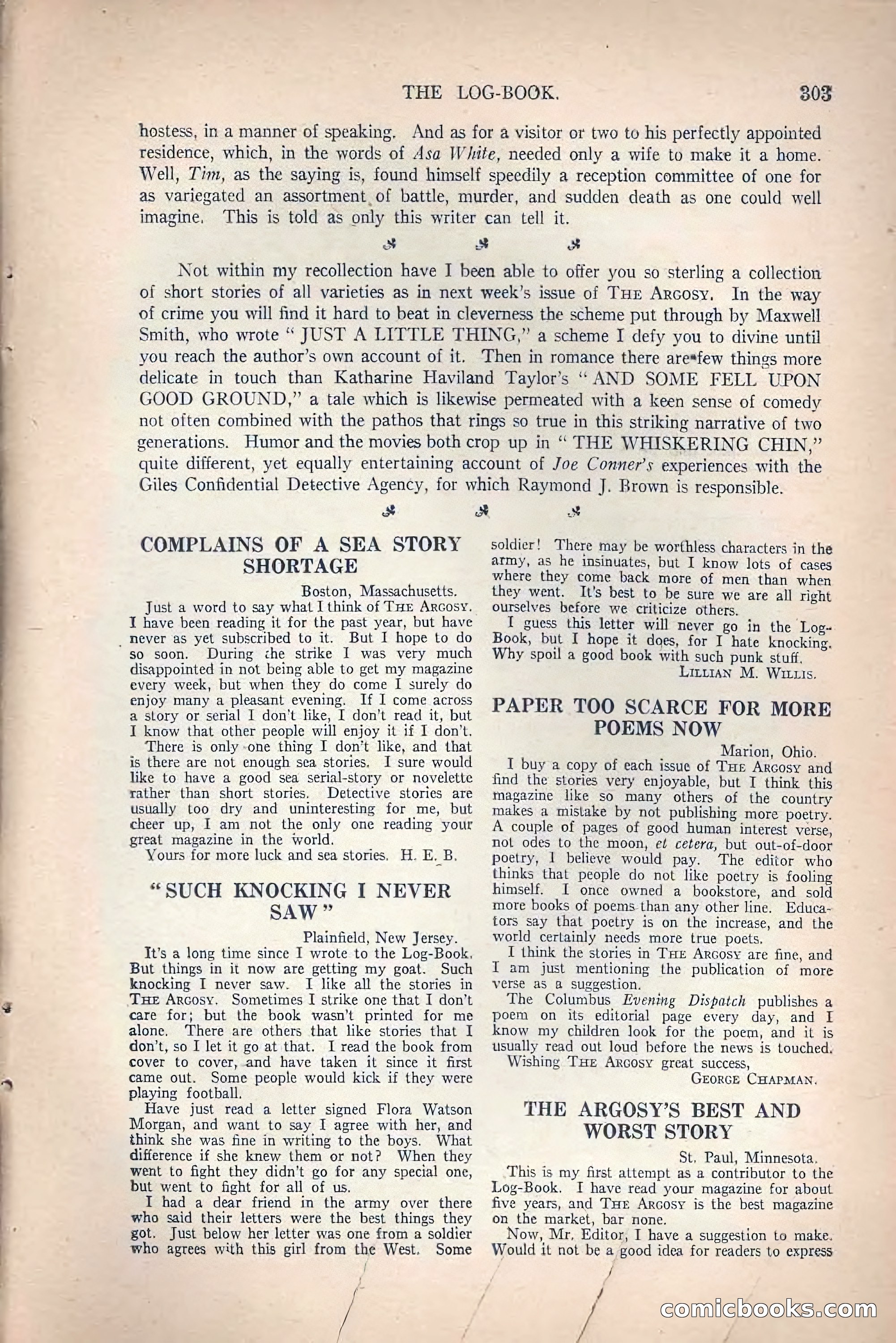 The Argosy, March 27, 1920 — page 153 of 160