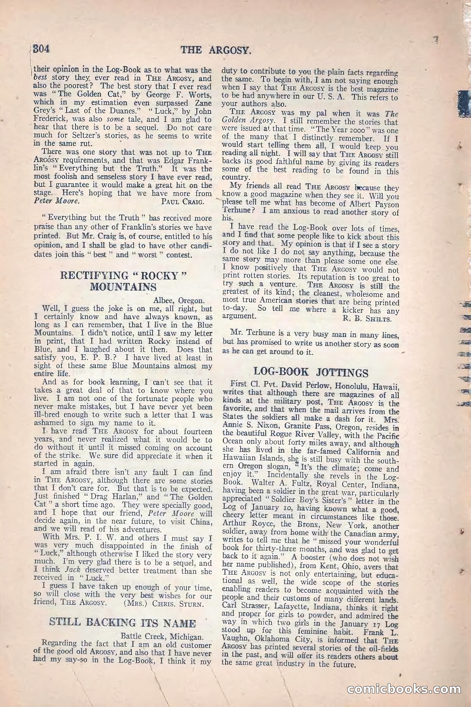 The Argosy, March 27, 1920 — page 154 of 160