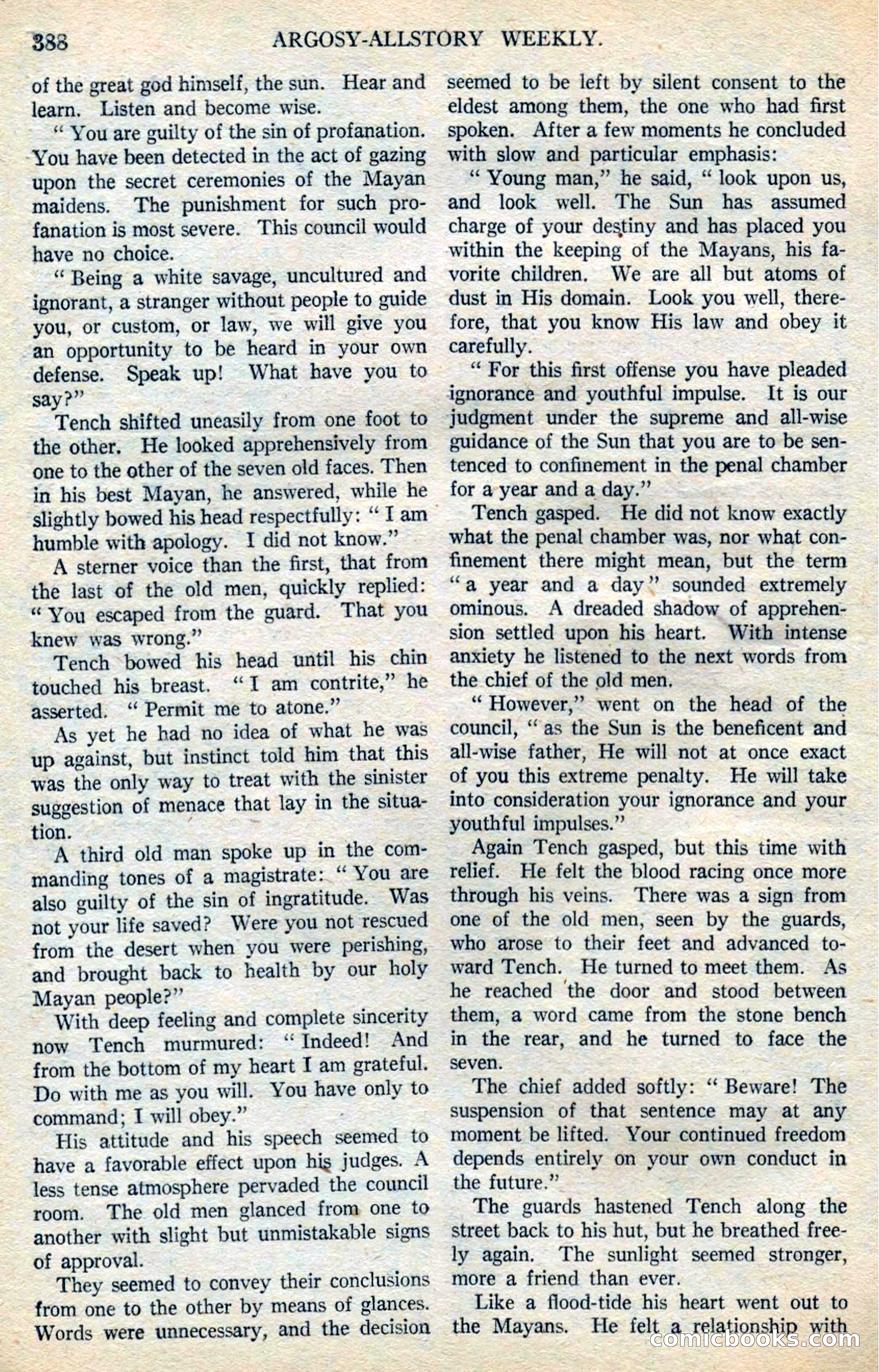 Argosy All-Story Weekly — page 70 of 164
