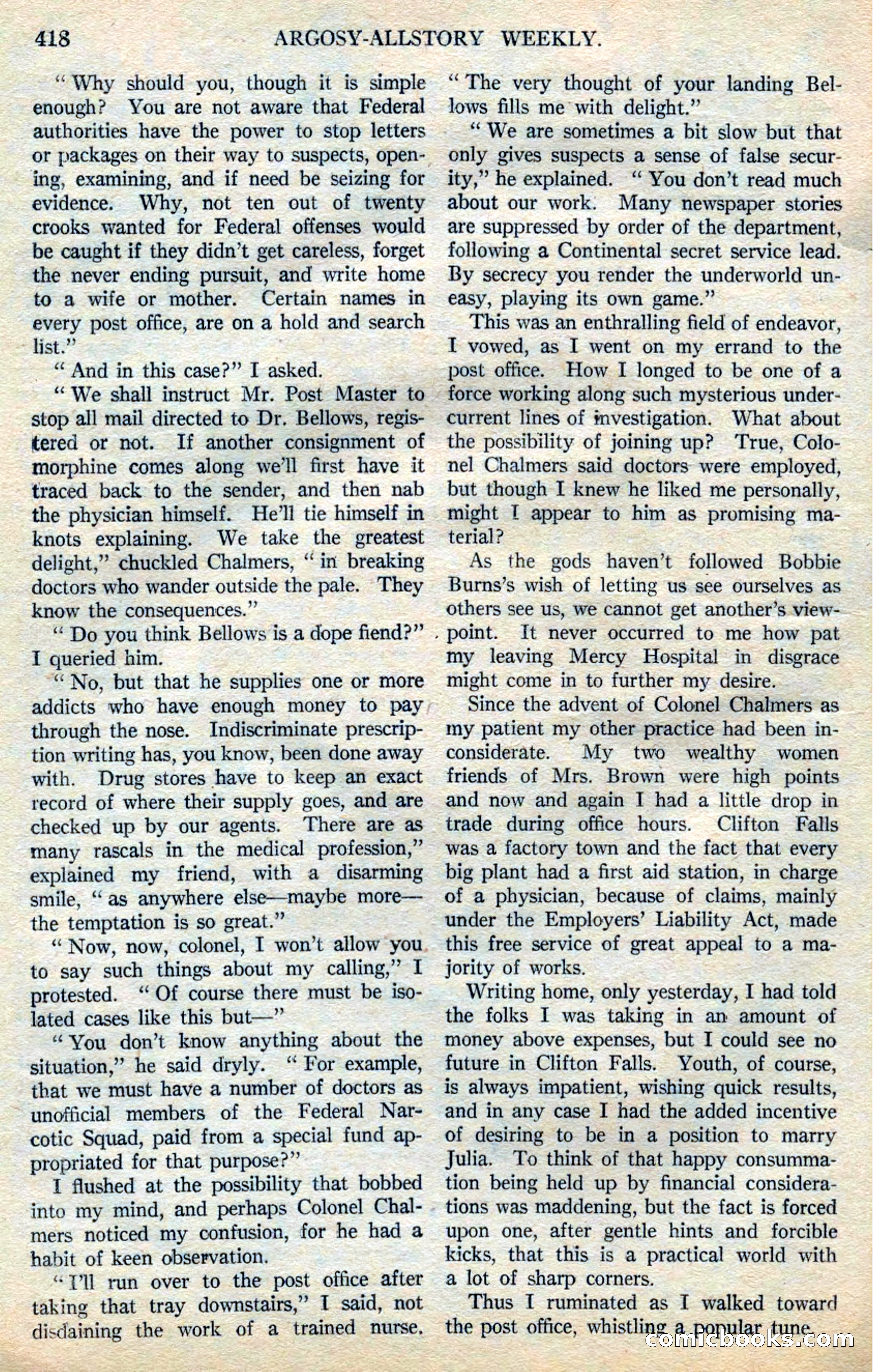 Argosy All-Story Weekly — page 100 of 164