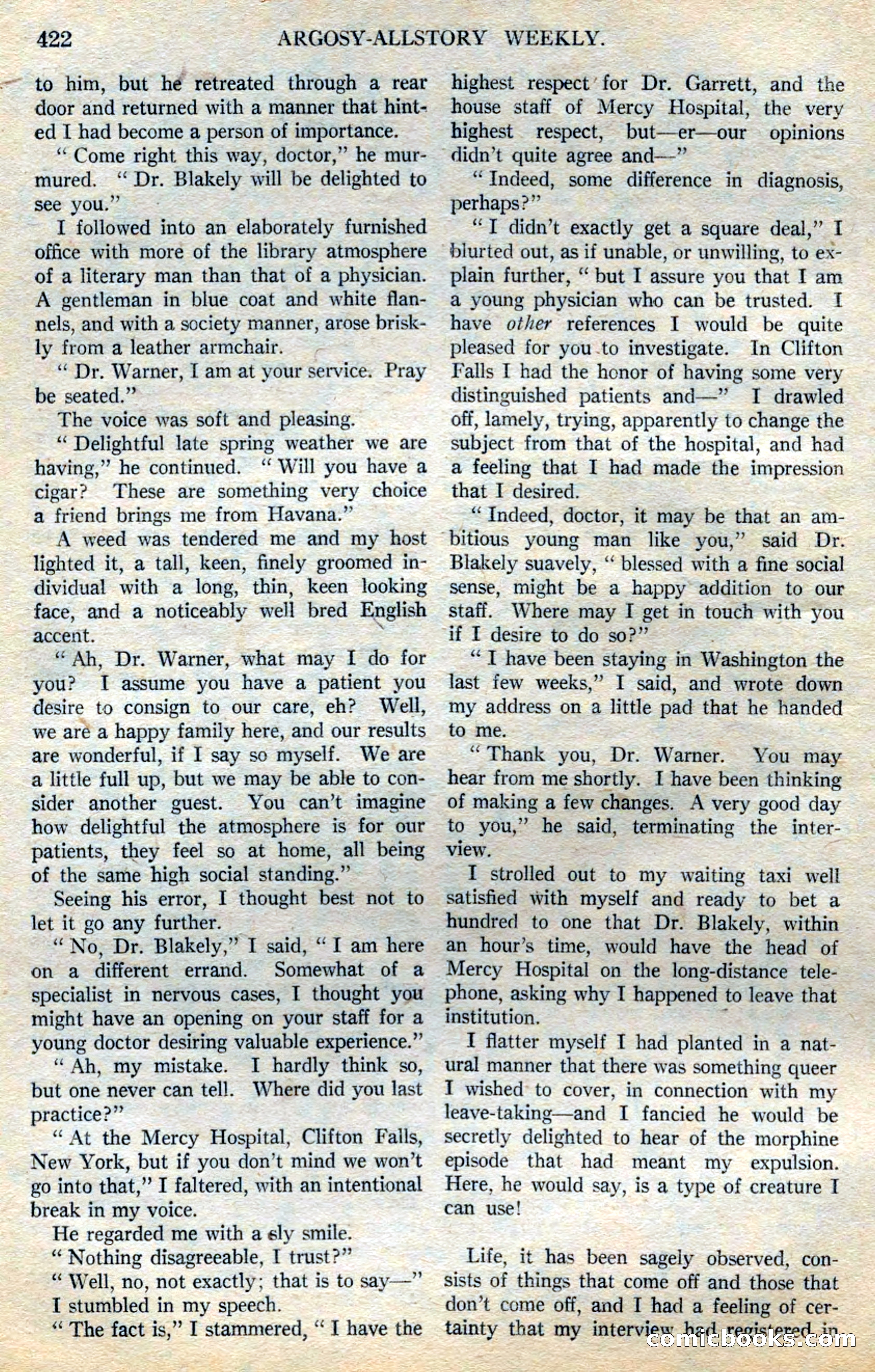 Argosy All-Story Weekly — page 104 of 164
