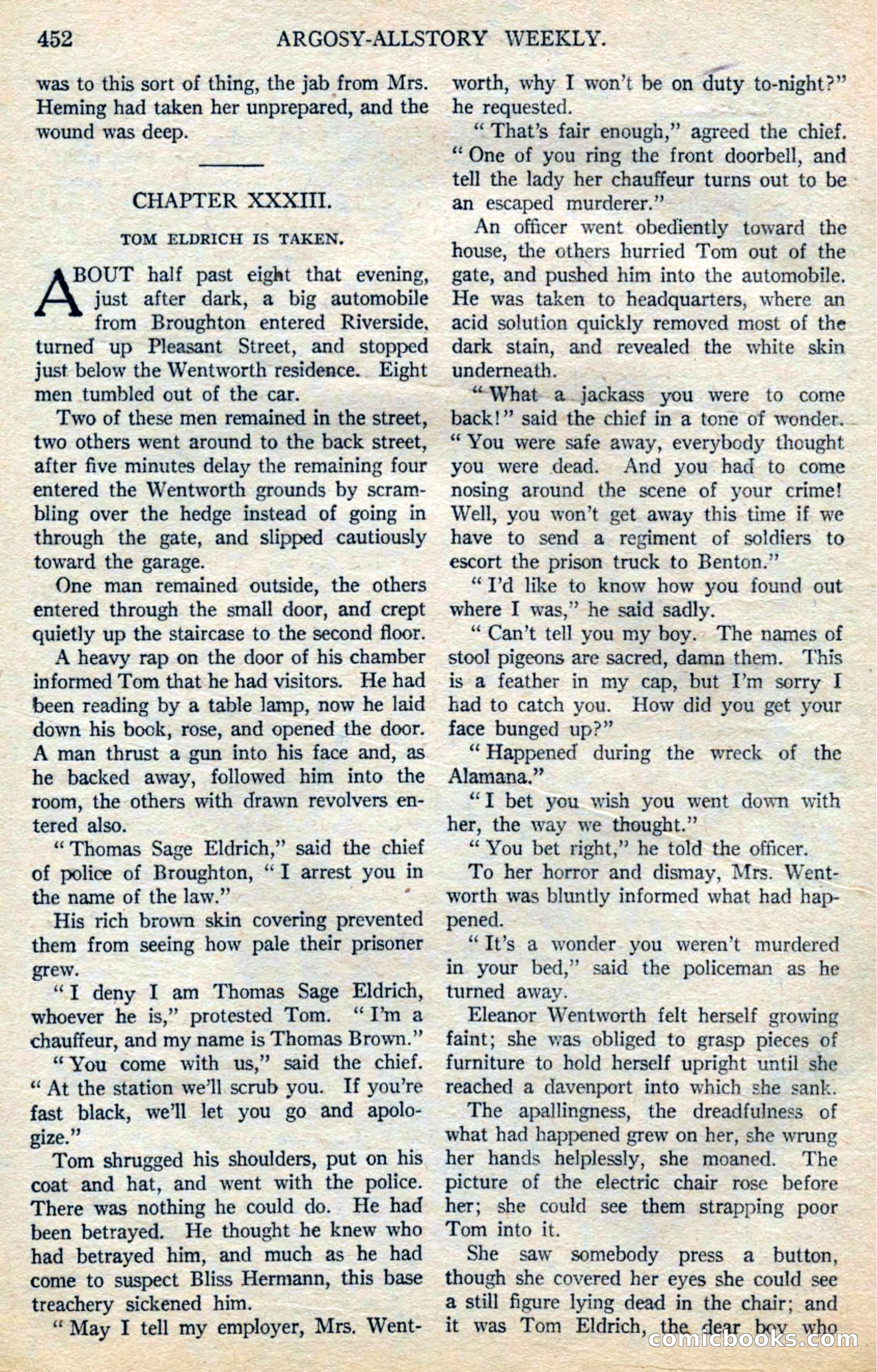 Argosy All-Story Weekly — page 134 of 164