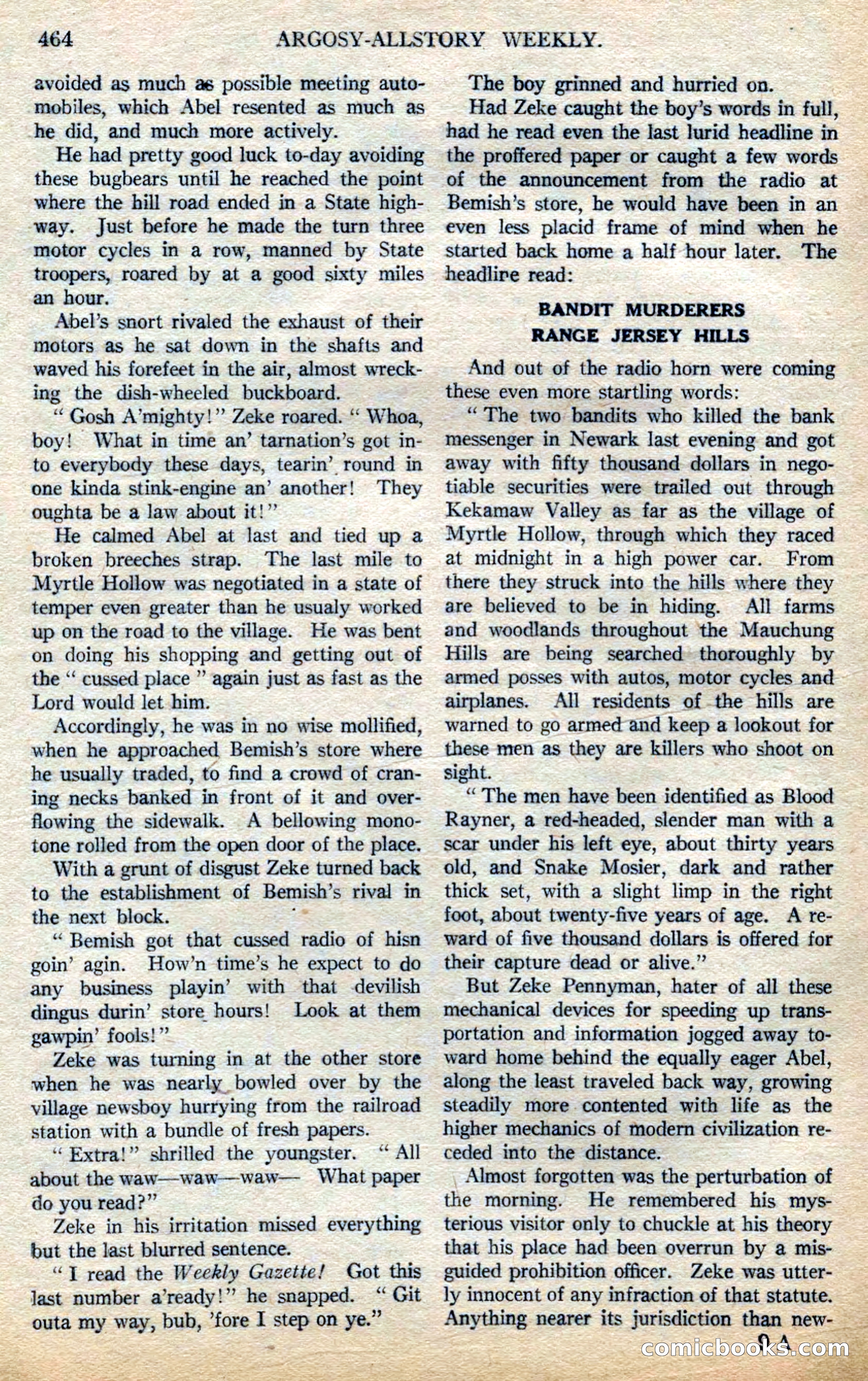 Argosy All-Story Weekly — page 146 of 164