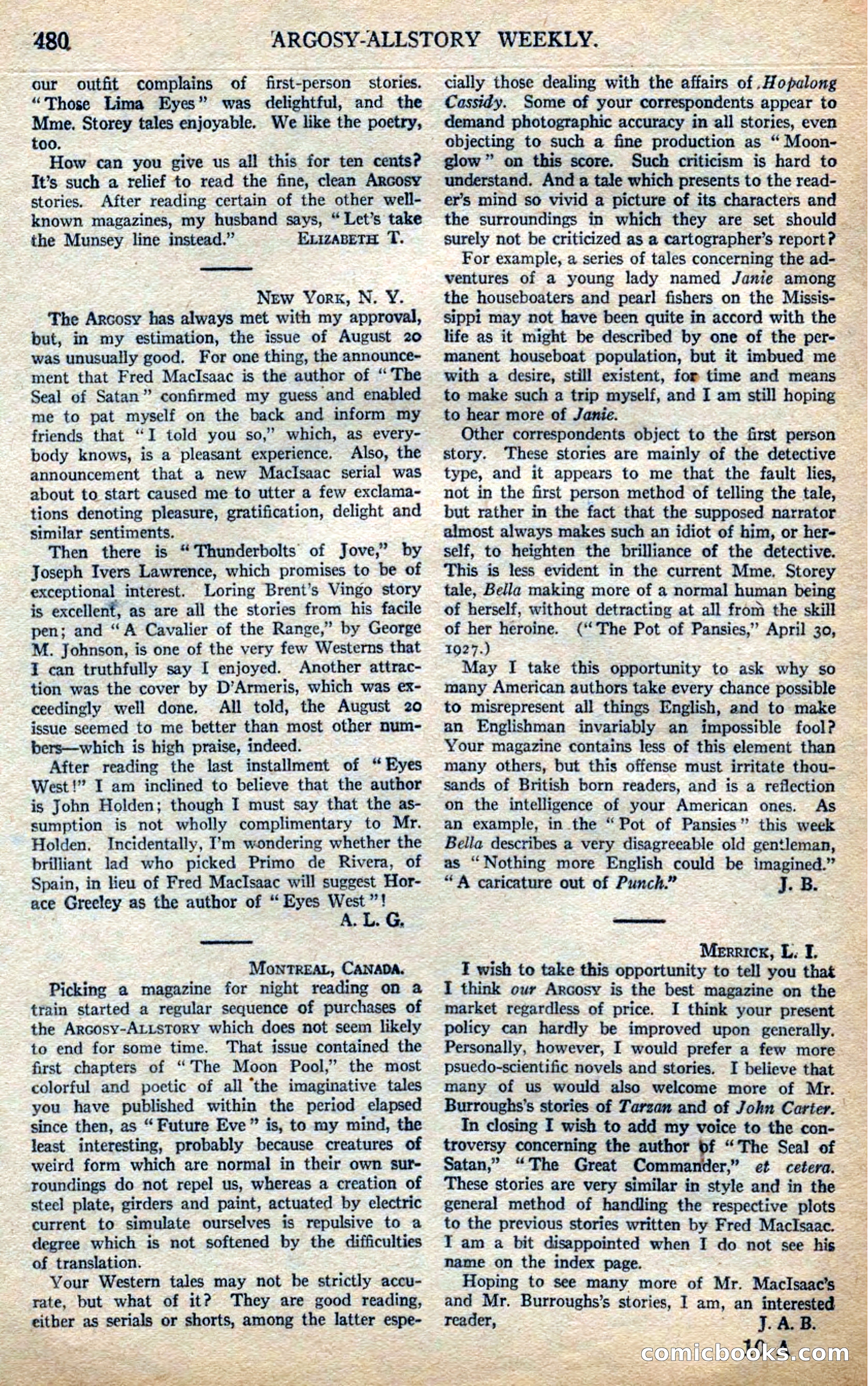 Argosy All-Story Weekly — page 162 of 164