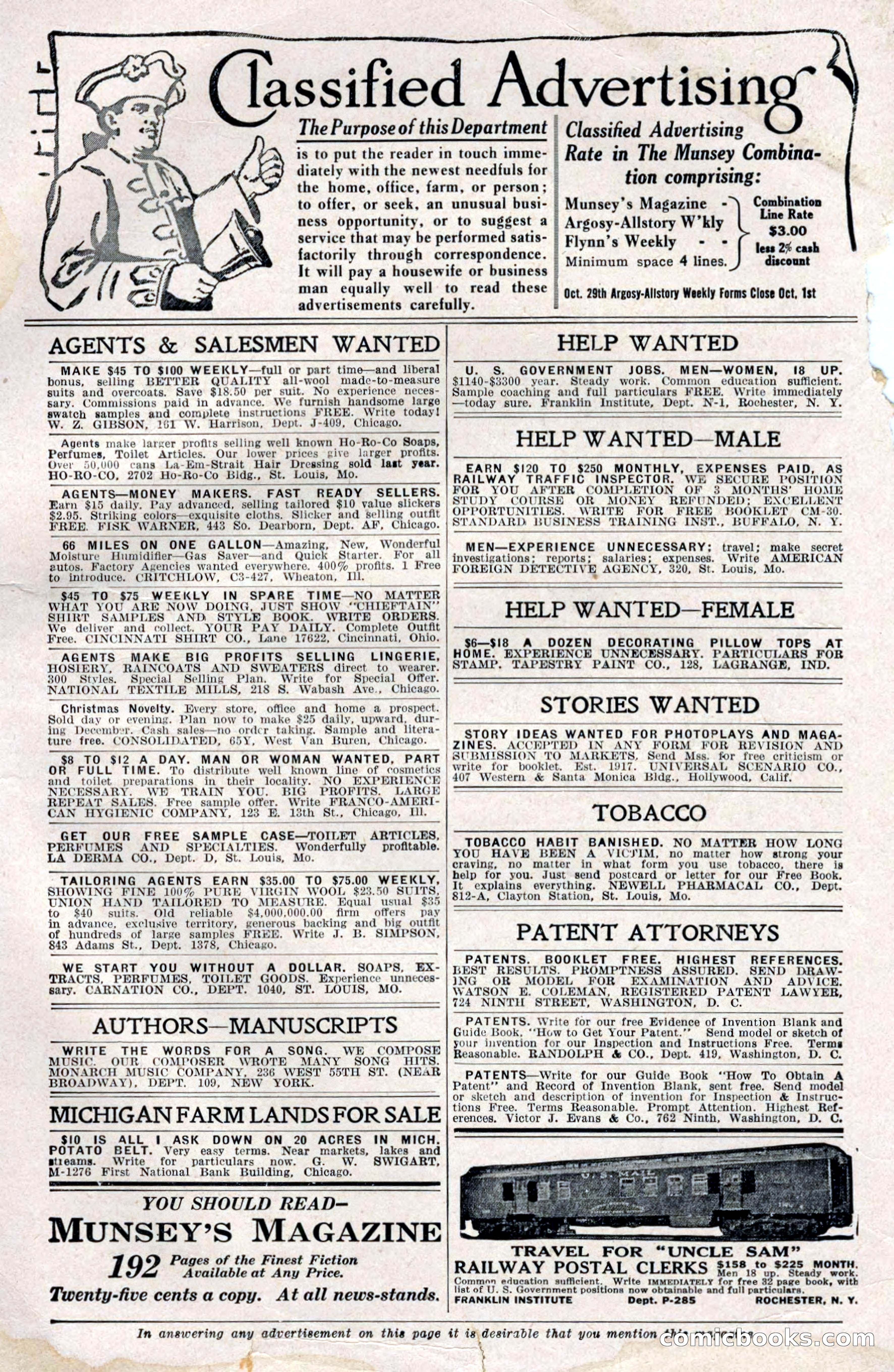 Argosy All-Story Weekly — page 163 of 164